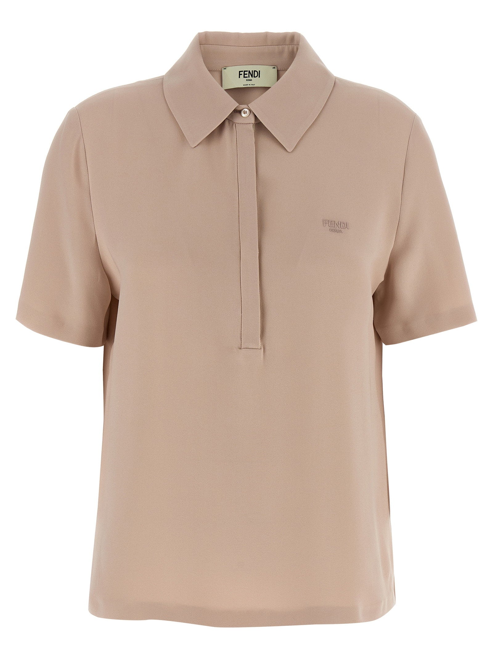 Fendi Silk Polo Shirt – 100% silk