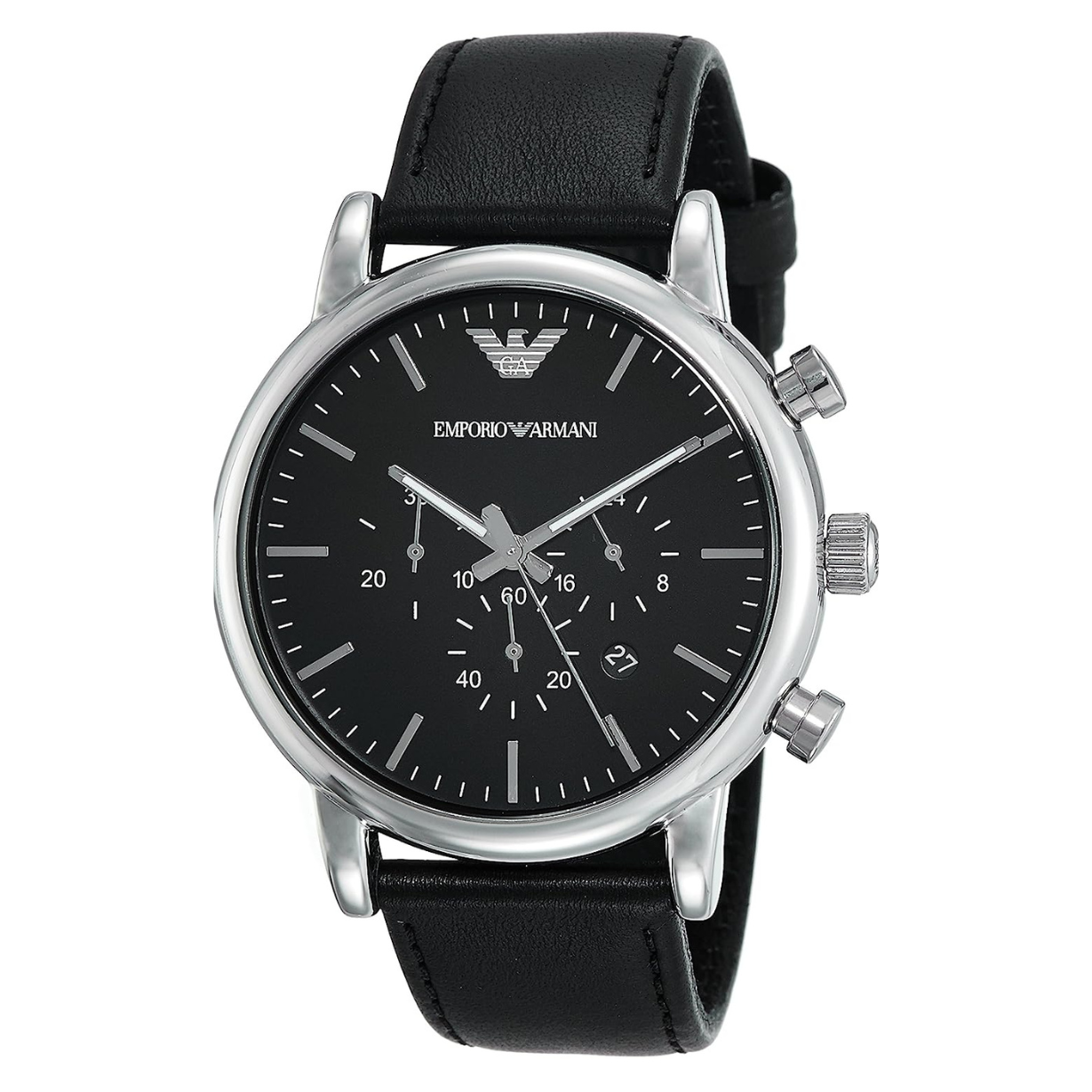 Emporio Armani Luigi Black Dial Men 46mm - view 3