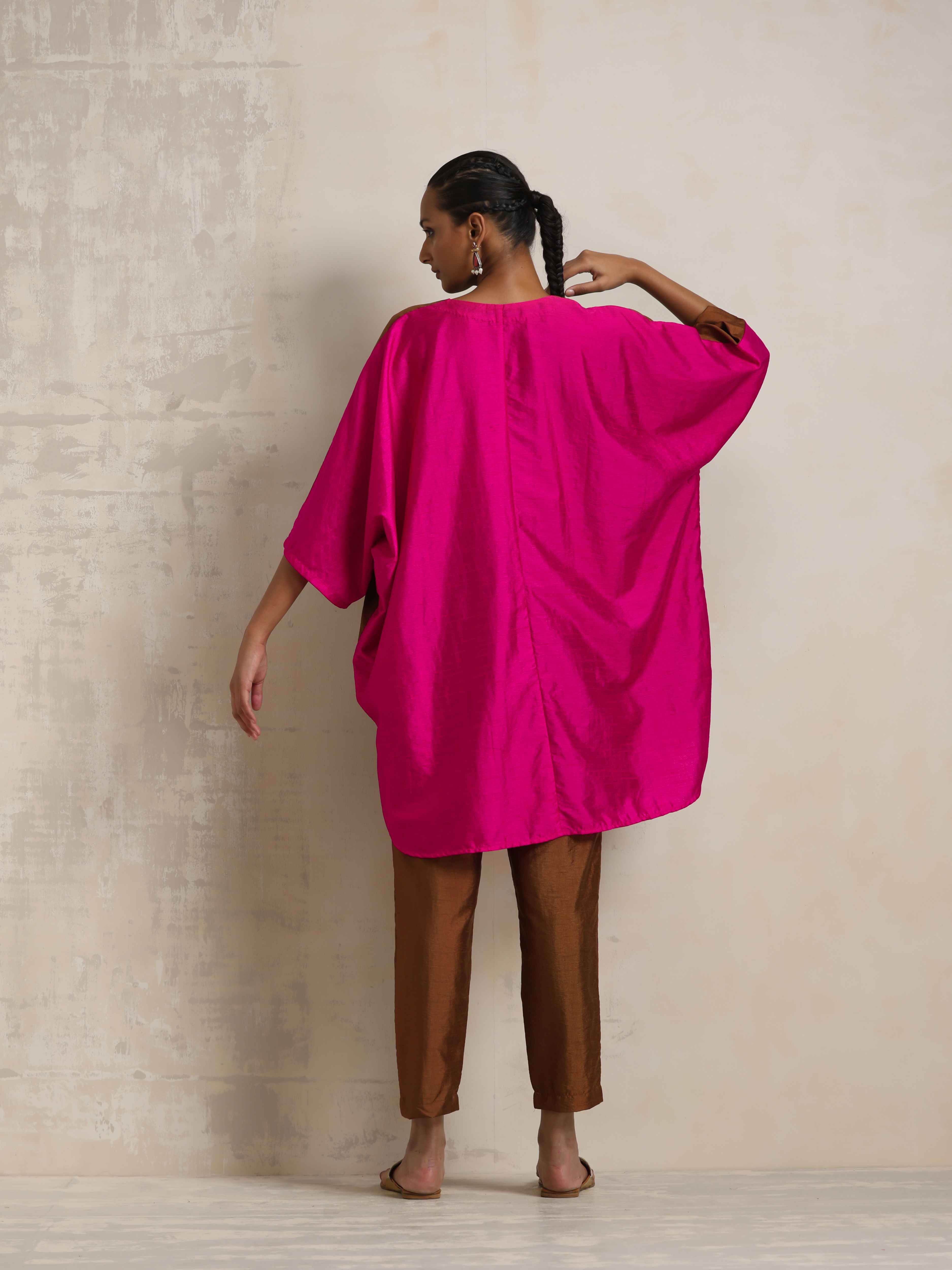 trueBrowns Brown Silk Co-ord Set - view 8