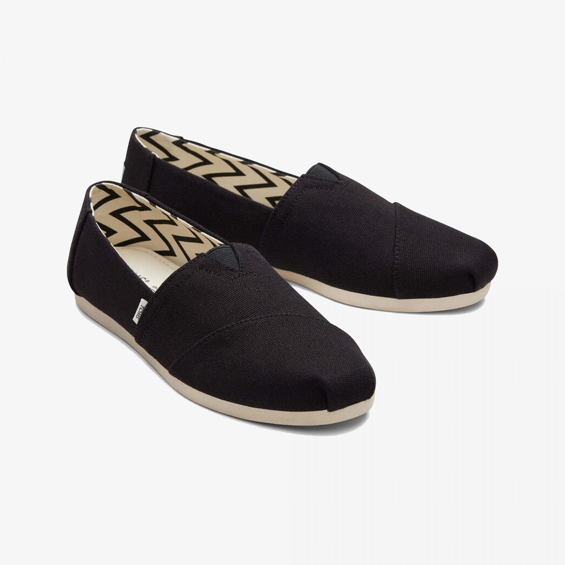 Toms | ALPARGATA RECYCLED COTTON CANVAS { JET BLACK