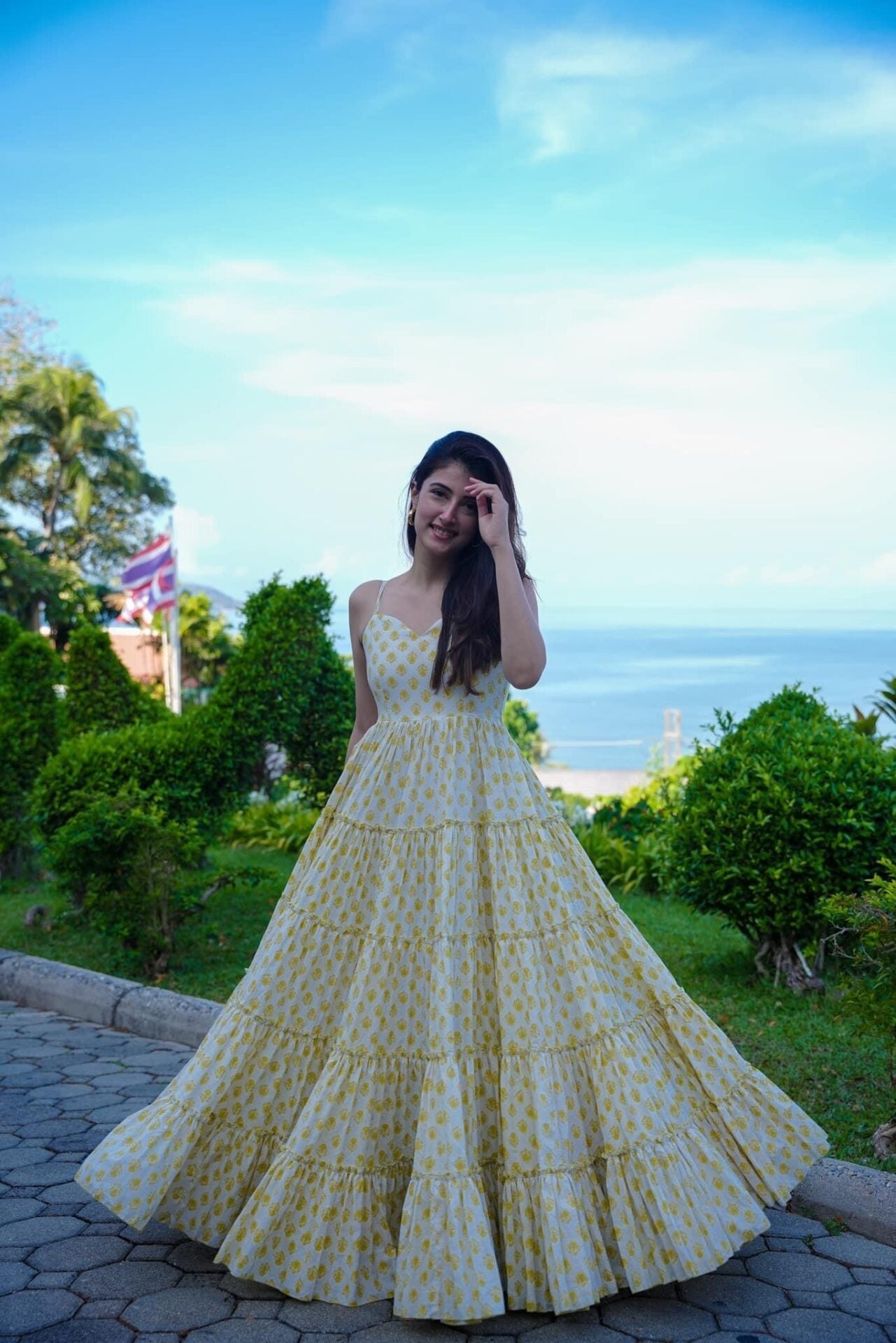 Idaho-o rosa white cotton dres