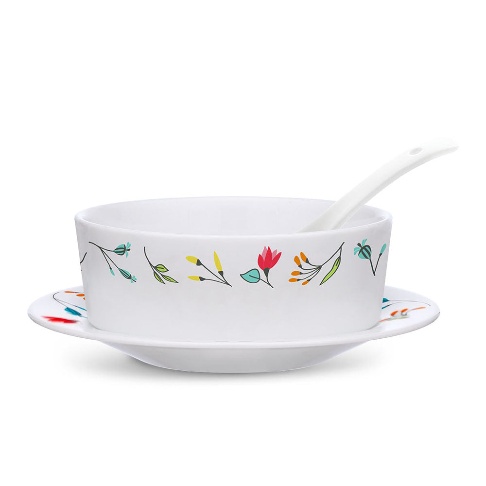 My Borosil Larah by Borosil Minerva Soup Bowl w Saucer Set - view 3