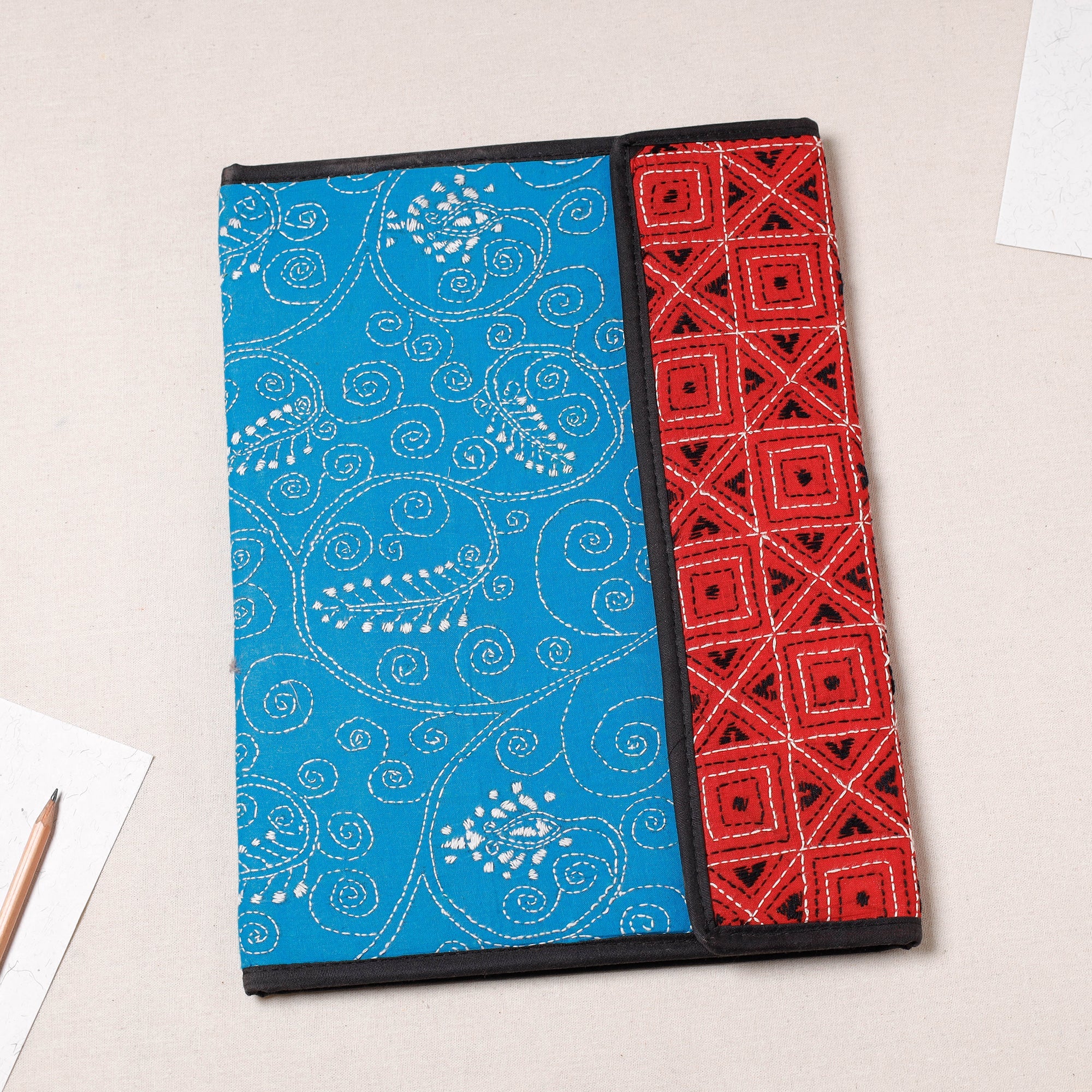 ASALKAAR Bengal Kantha Work Handcrafted File Folder
