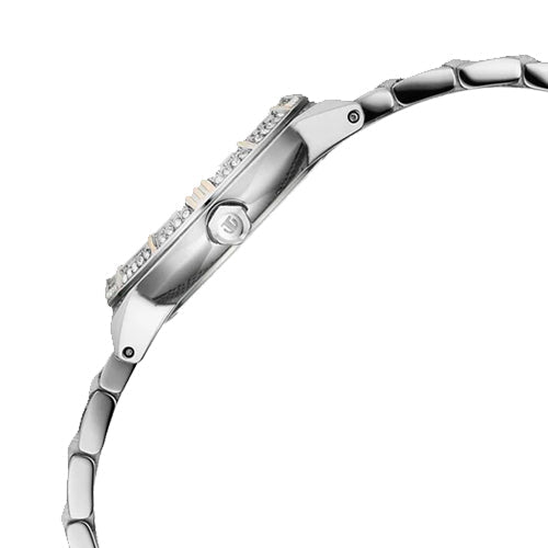 Titan Glamour Quartz Analog Mother Of Pearl Dial Two Toned Stainless Steel Strap Watch For Women 30.5mm 95316KM01 - view 4