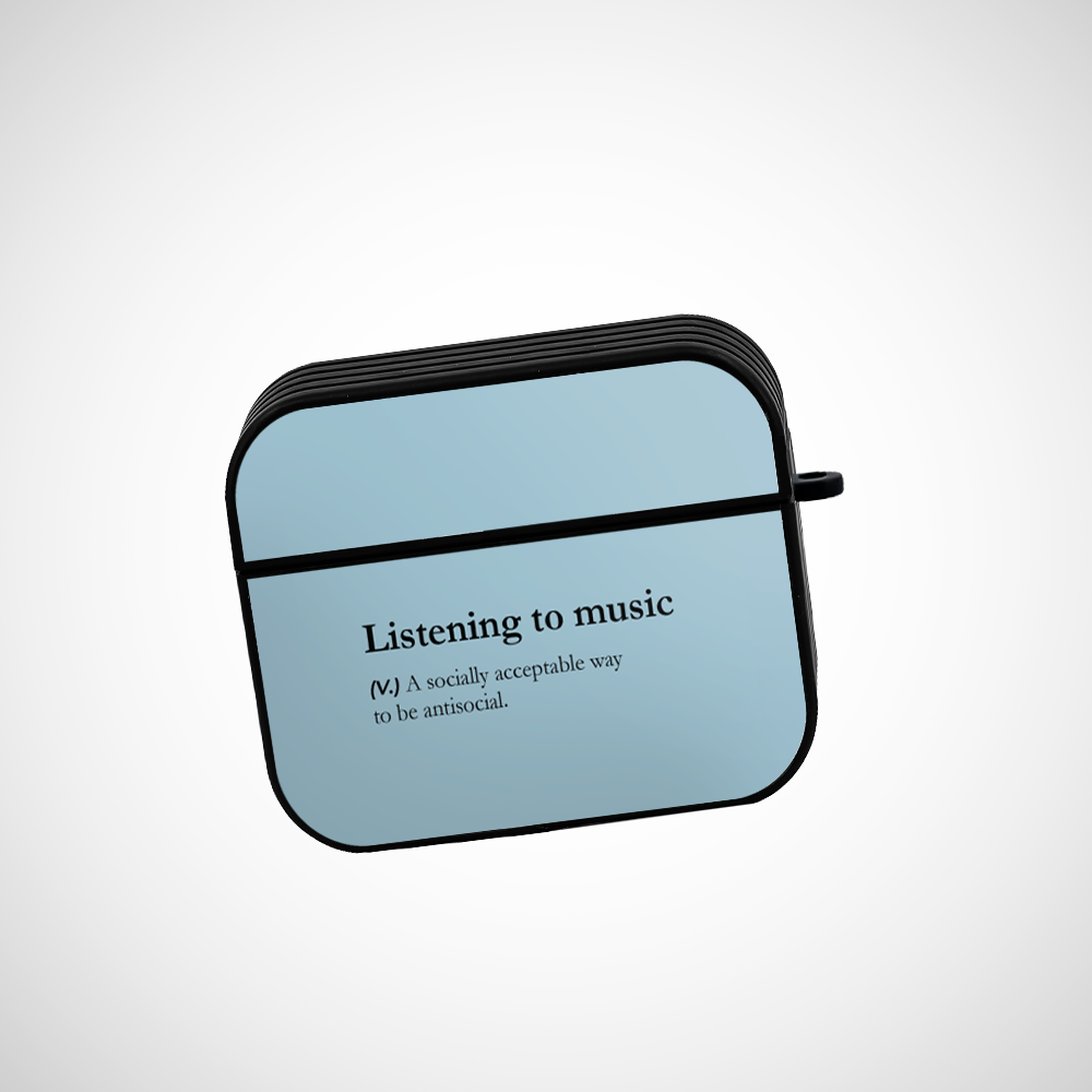 Cover It Up Listening to music Glass Airpods 3rd Gen Case Covers