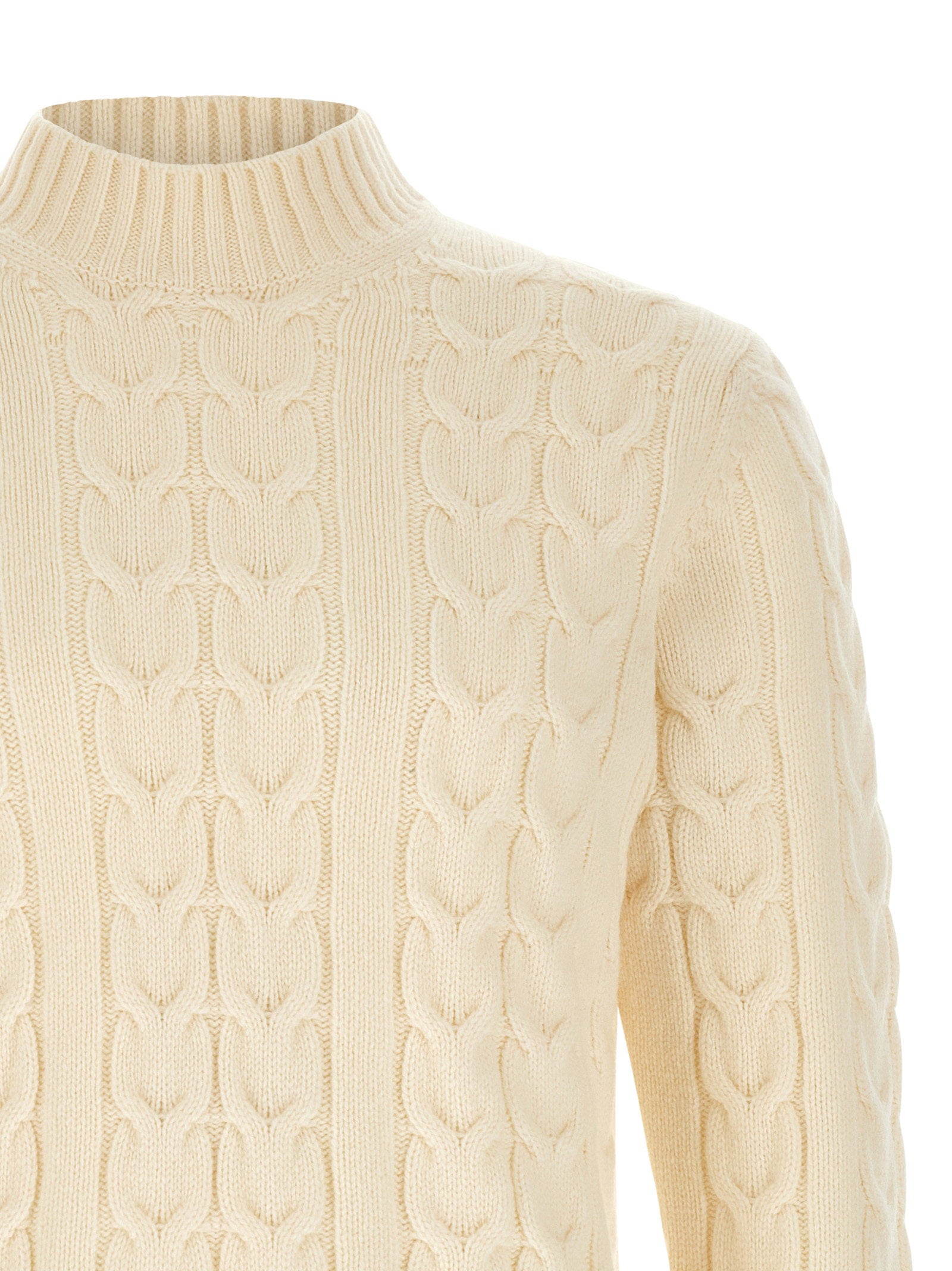 Zanone Braided Turtleneck Sweater – 100% virgin wool - view 3