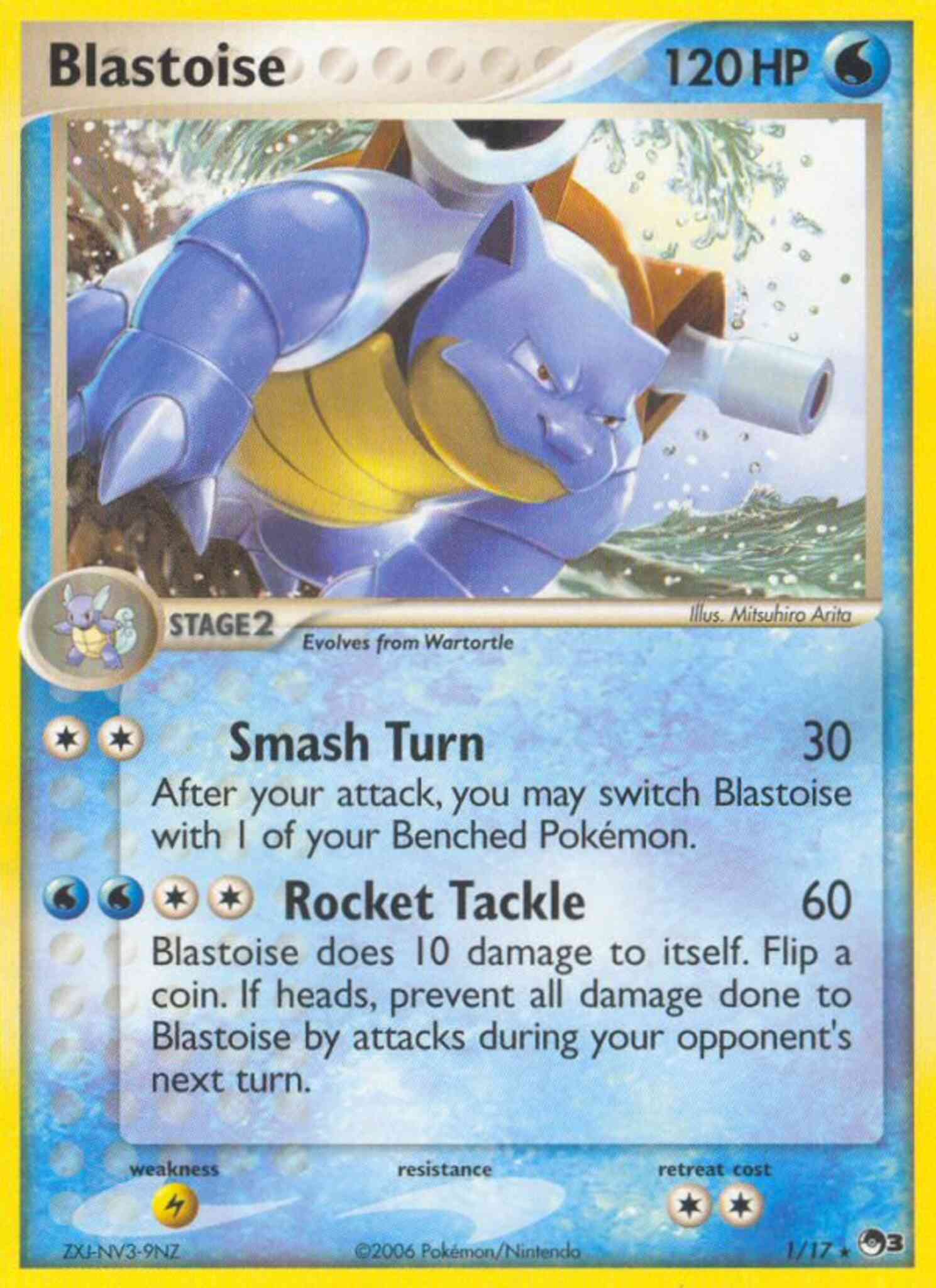 Rare pop3-1 holo – Pokémon Blastoise - 1/17 - Rare [pop3-1] [Holo]