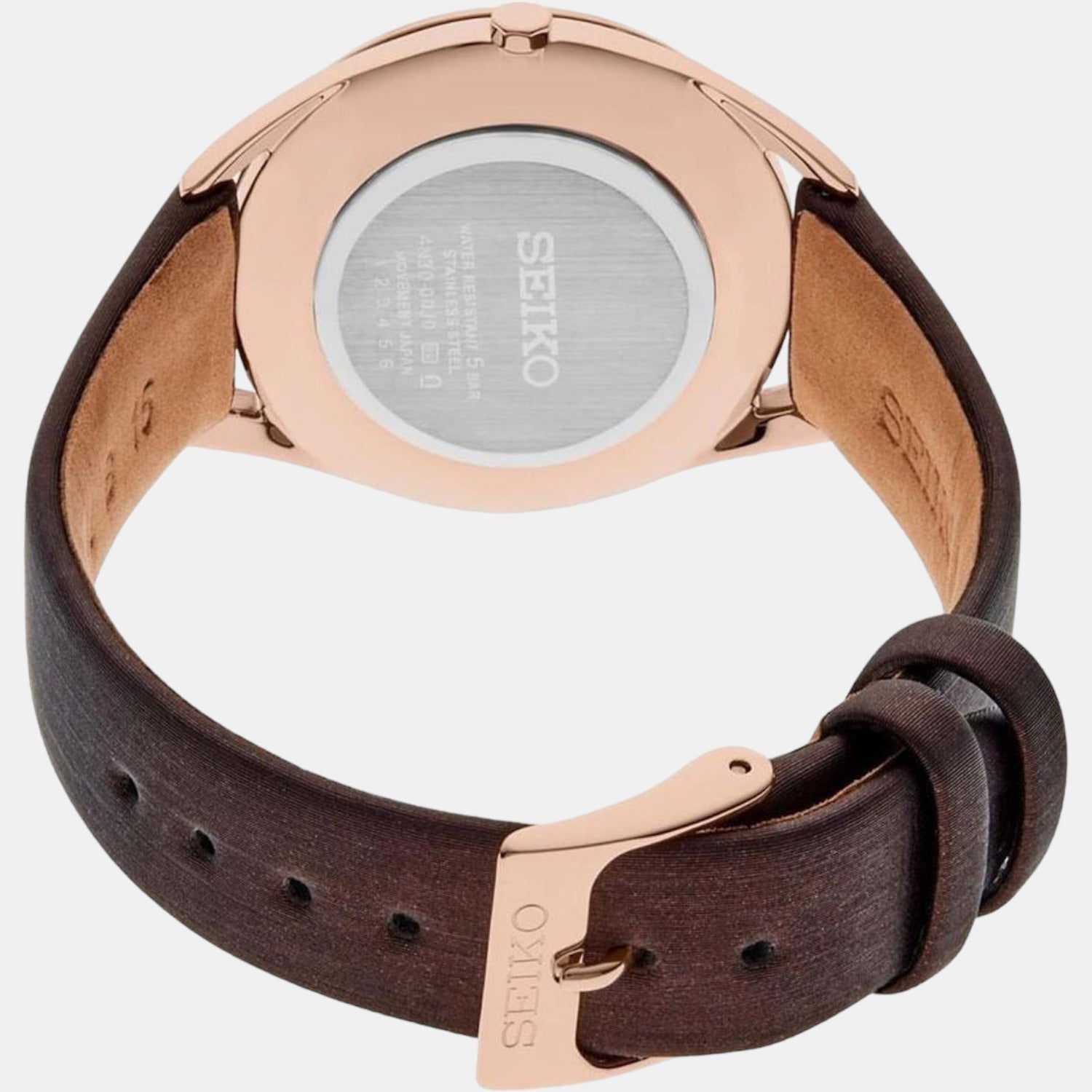 Seiko Dress Quartz Watch Women Quartz Pink Dial Analog Leather Watch SWR082P1 - view 2