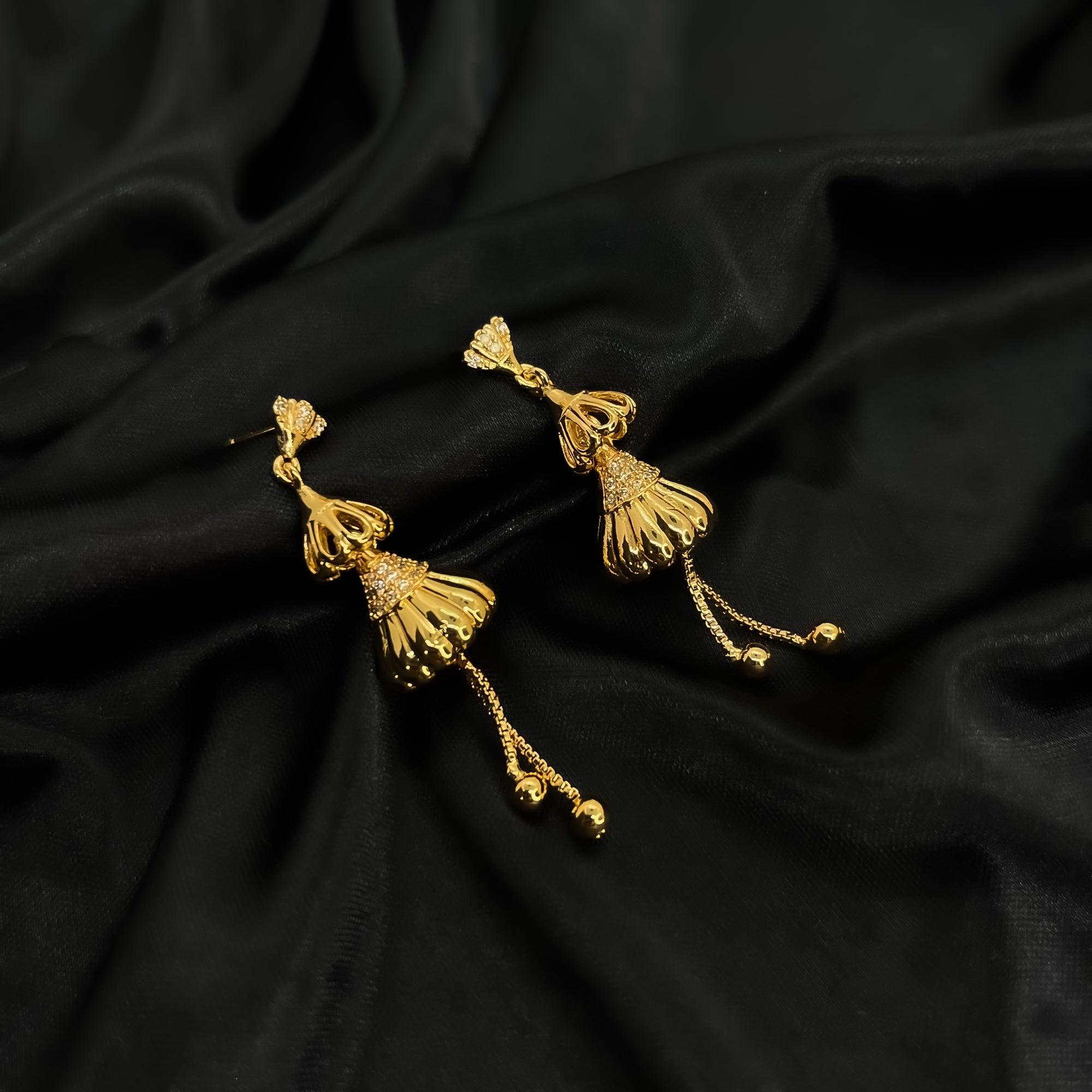 Branta Classic Chic Jhumka Earrings - view 2