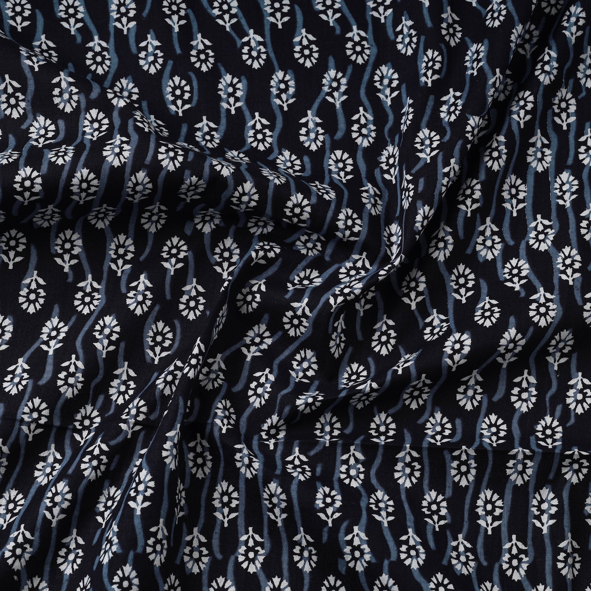 HAVELI CHRONICLES Black - Tiny Bootis Jaipur Print Cotton Fabric - view 3
