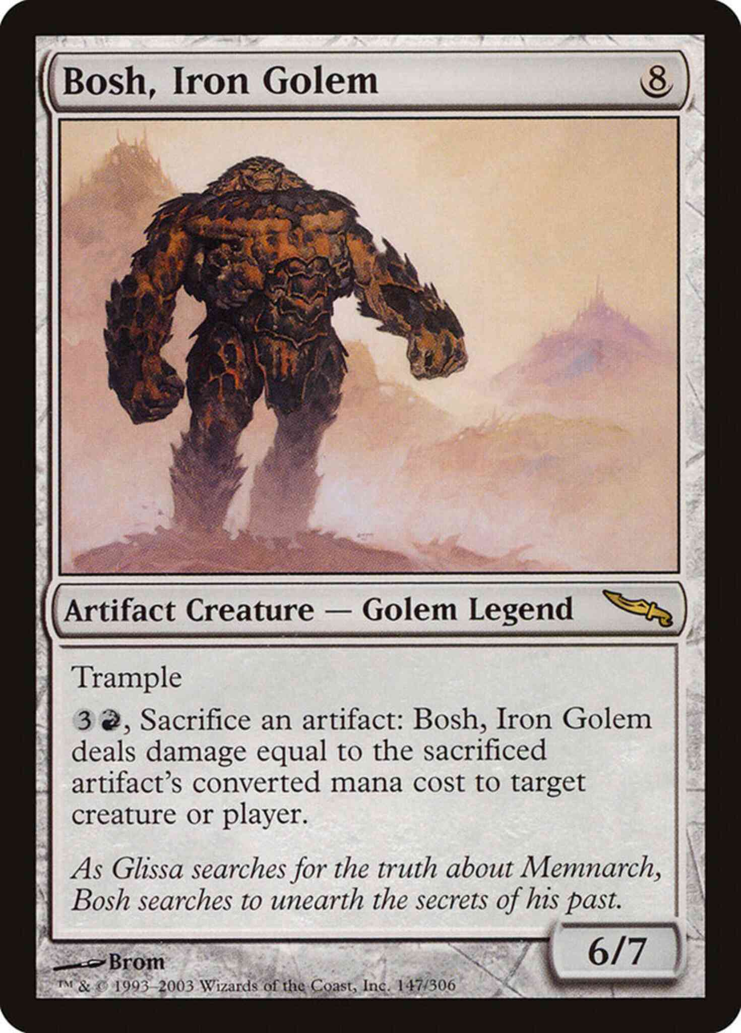 Bosh iron golem – Magic Bosh, Iron Golem [147] [Mirrodin] [Non-Foil]