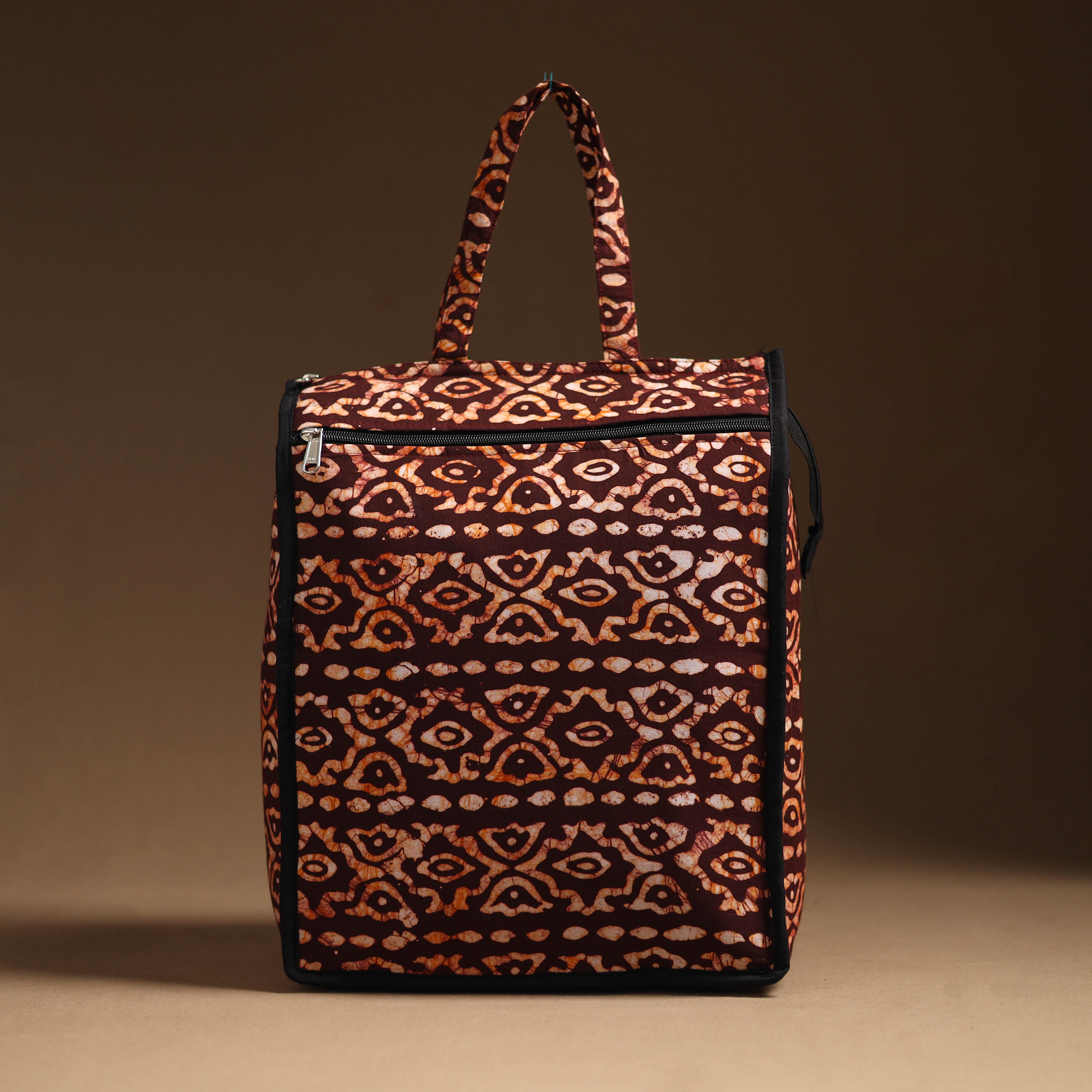 NOORI BAZAR Brown - Handcrafted Cotton Shopping Bag 07
