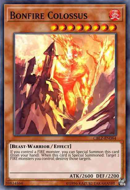 Yu-Gi-Oh! Bonfire Colossus - CBLZ-EN084 - Secret Rare - Unlimited