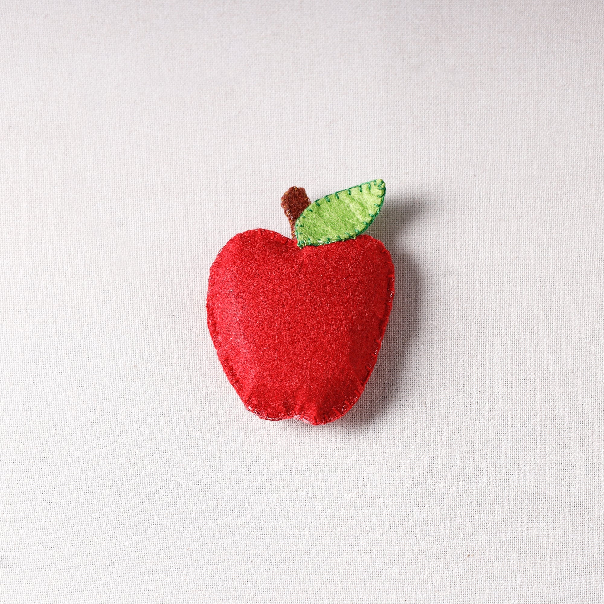 WITH LOVE BY KANIKA Apple - Handmade Felt Magnet