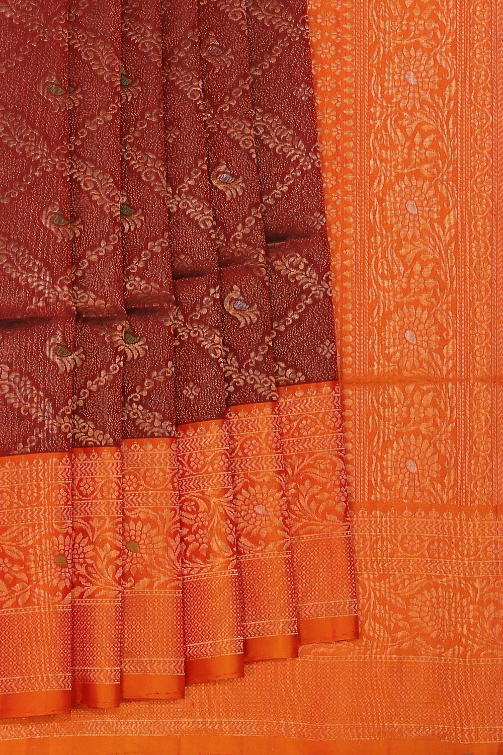 Kalanjali Gorgeous Maroon Saree – Women's
