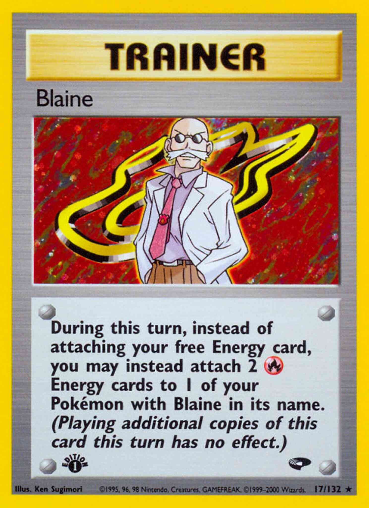 1st edition gym2-17 – Pokémon Blaine - 17/132 - Rare - 1st Edition [gym2-17] [Holo]