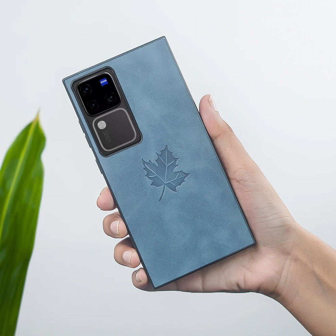 Million Cases Vintage Maple Leaf Leather Case - Vivo - view 3