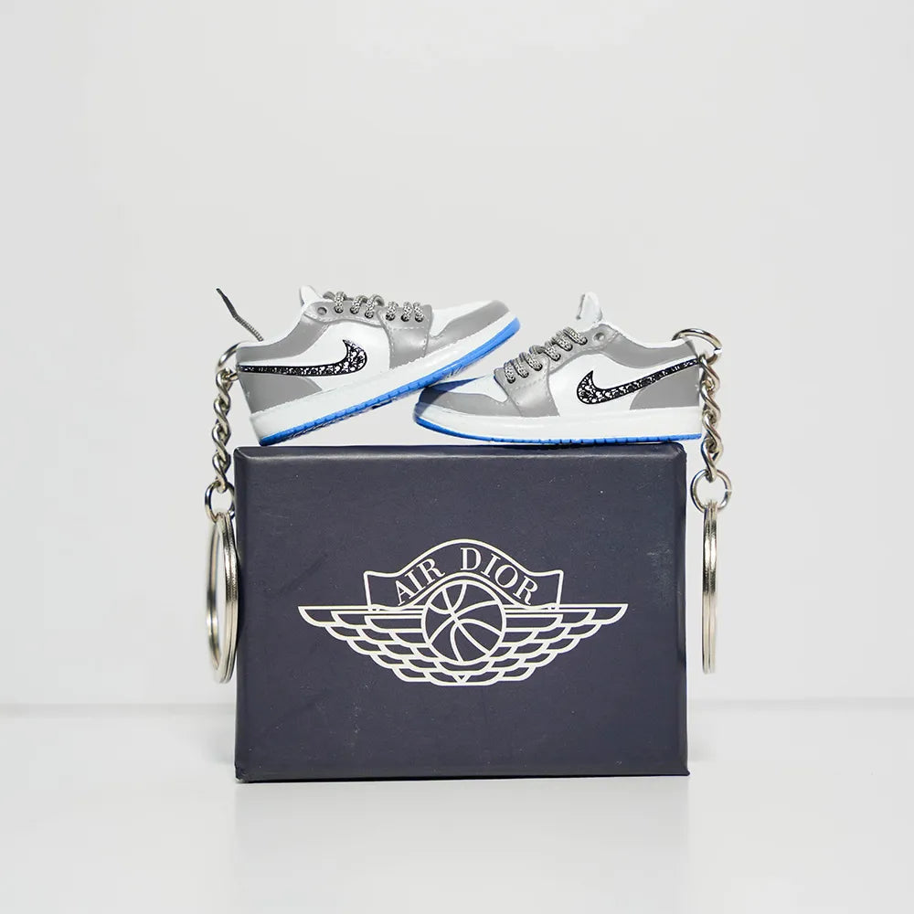 Kicks Machine 3D Sneaker Keychain With Box - AJ1 Low Dior