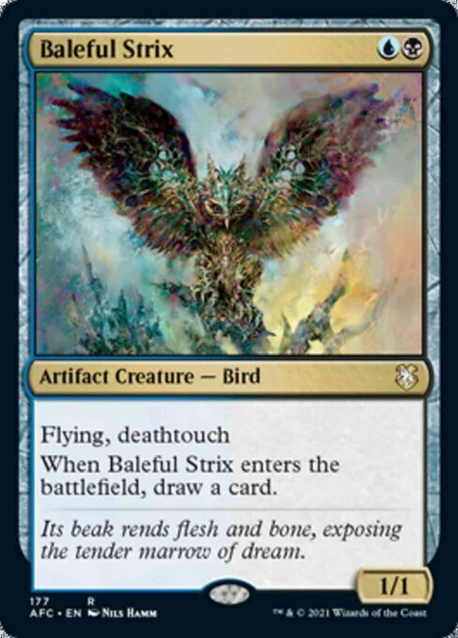Baleful strix 177 – Magic Baleful Strix [177] [Adventures in the Forgotten Realms Commander] [Non-Foil]