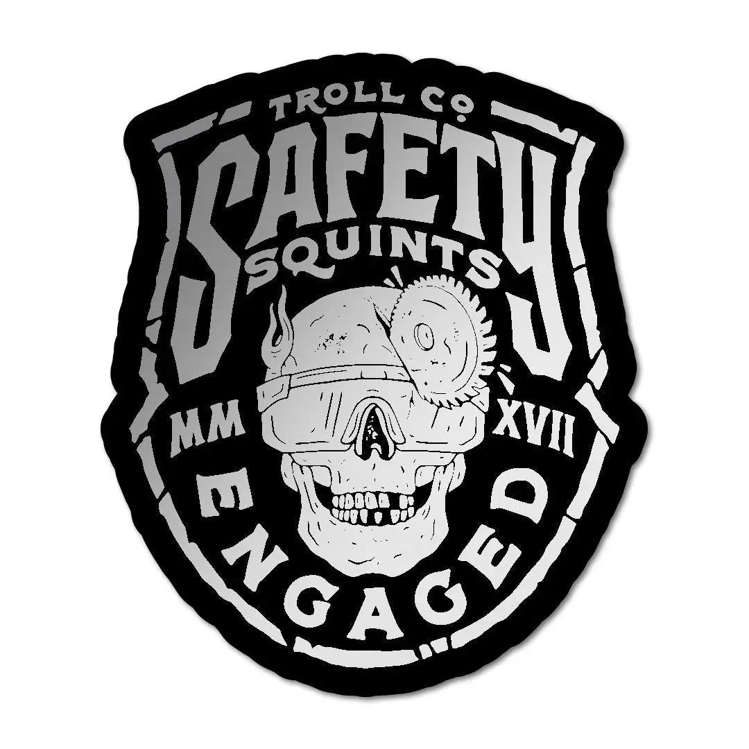 Radial Safety Squints Die Cut Sticker