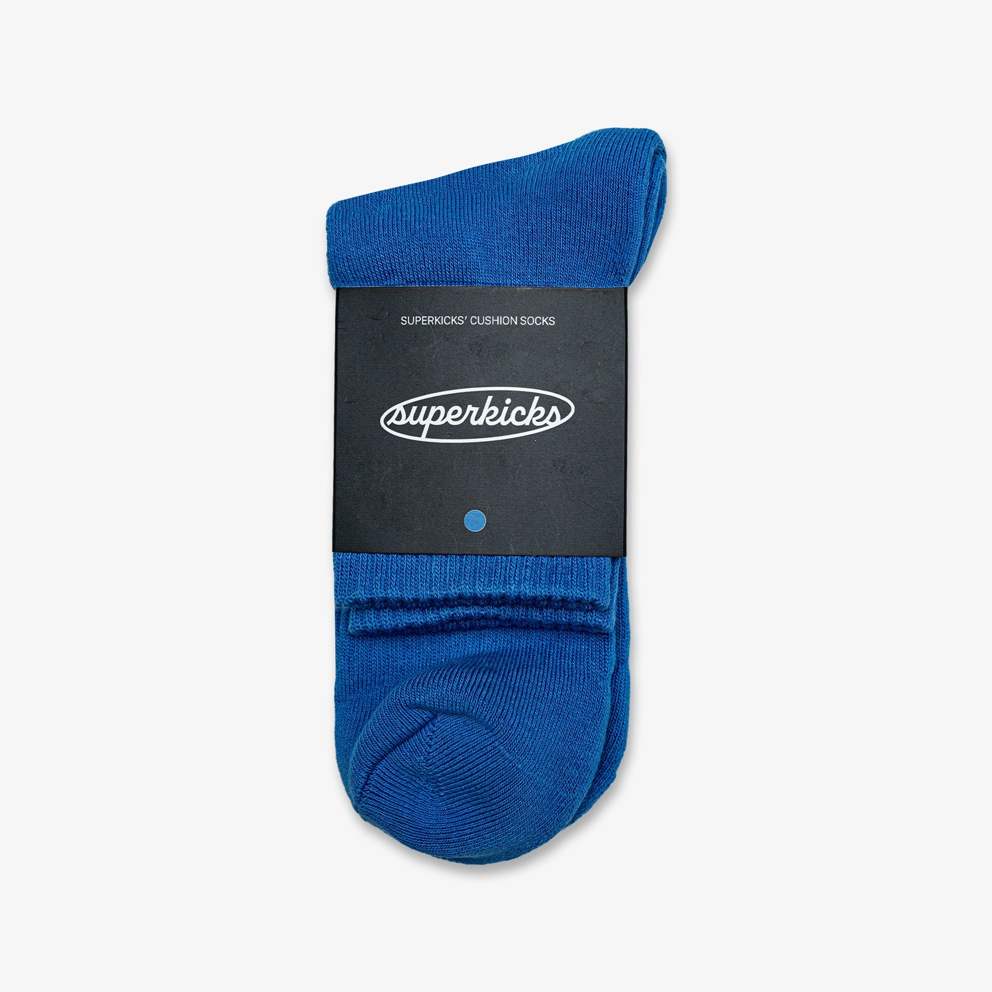 Superkicks | CREW SOCKS { BLUE - view 2