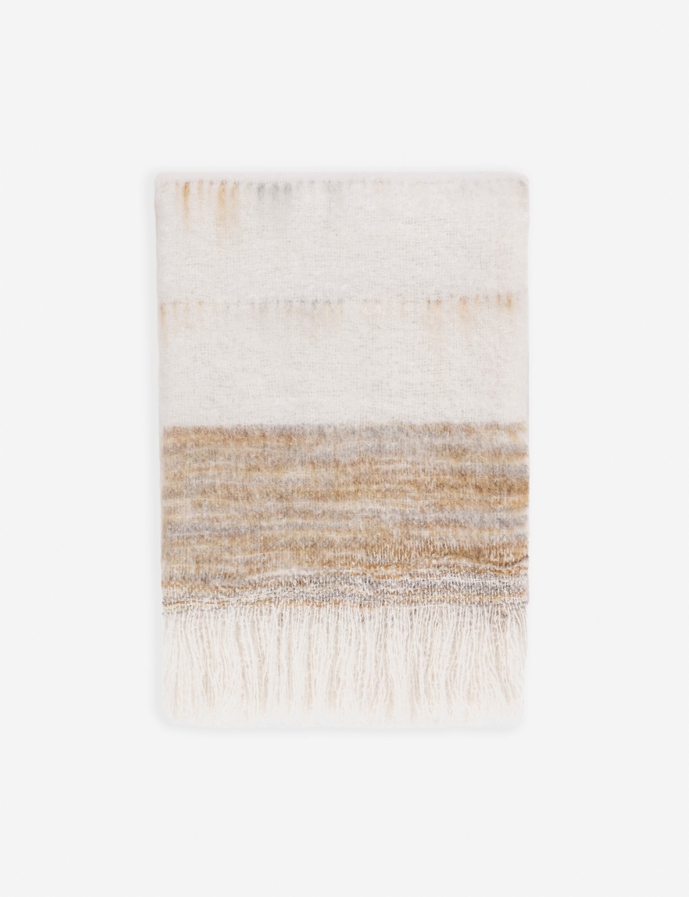 Lulu and Georgia Boehm Throw – Ivory and Rust - view 2