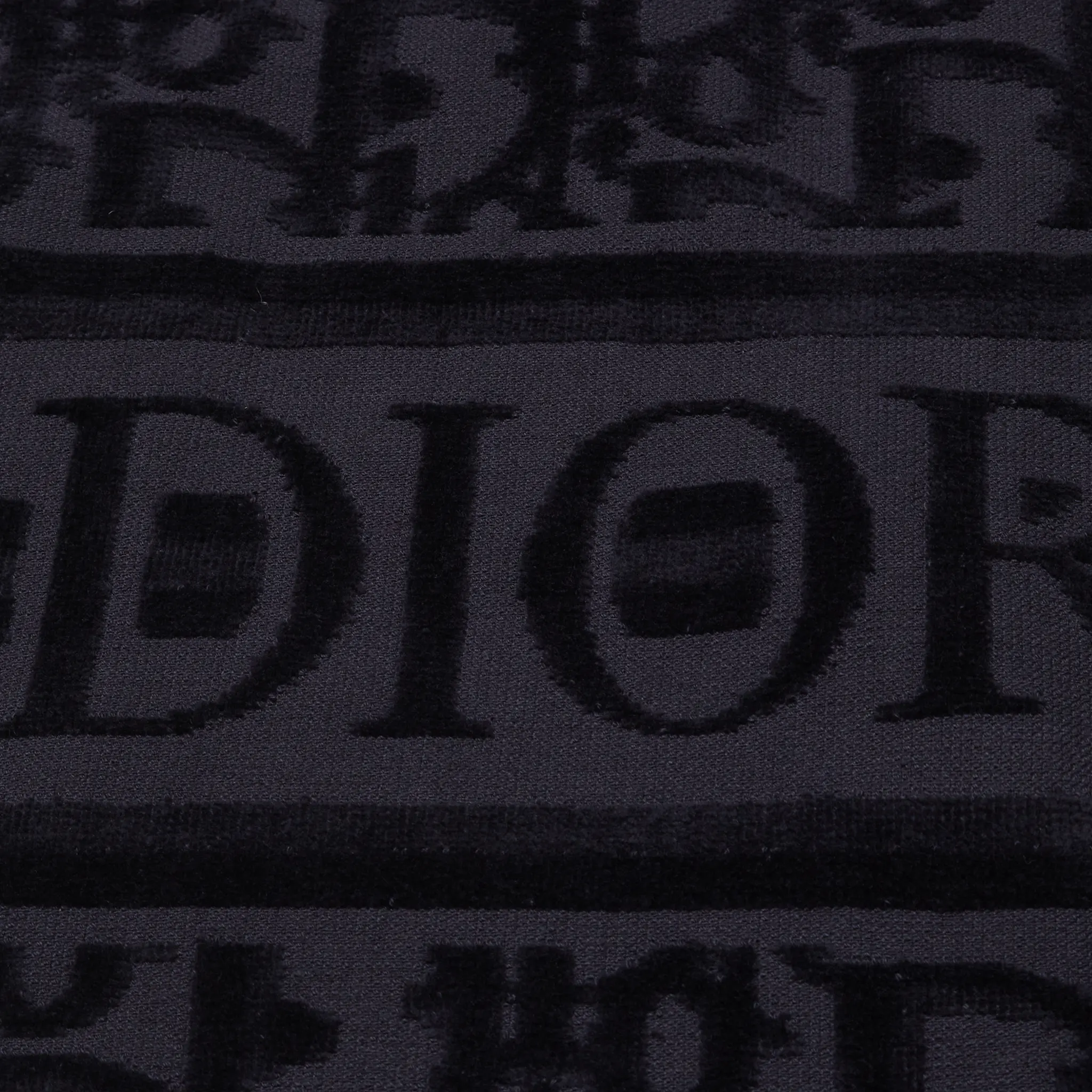 Dior Oblique Classic Terry Cotton Navy Blue Bath Beach Towel - view 3
