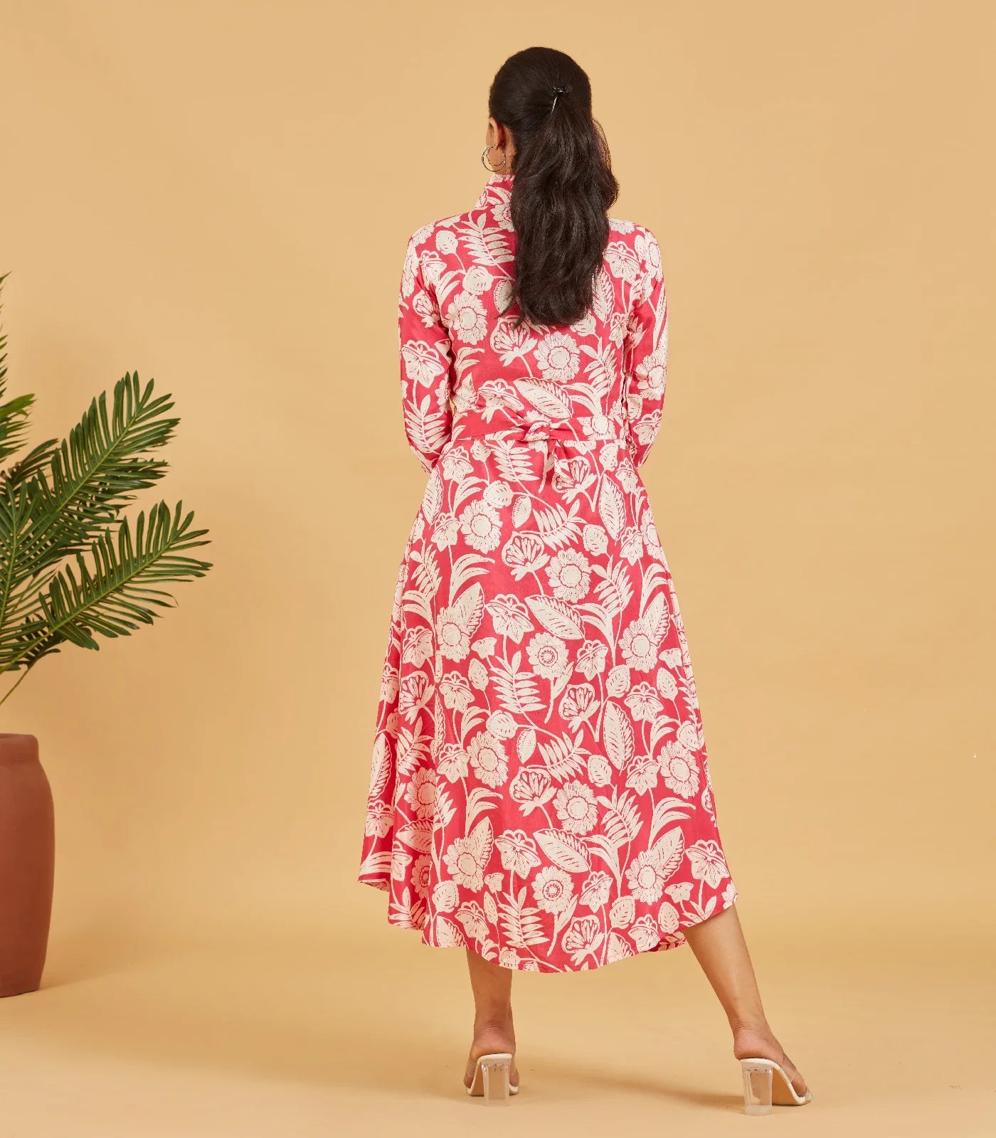 RmKV French Rose Pink Floral Dress - view 2
