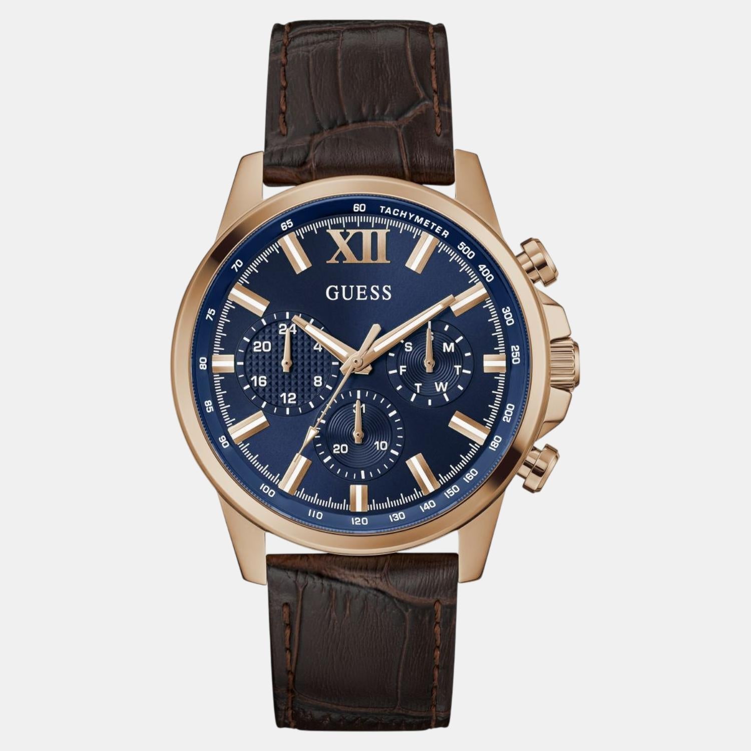 Guess Dress Men Quartz Blue Dial Chronograph Leather Watch GW0901G3 - view 2