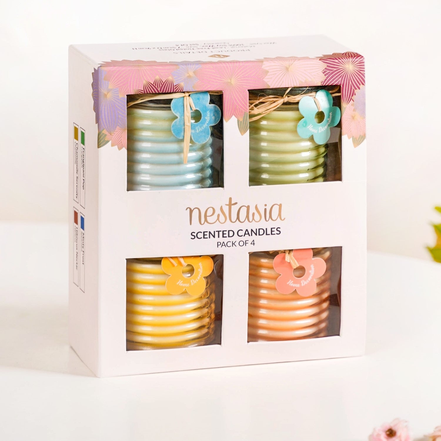 Nestasia Aromas Of Nature Scented Candle Gift Set Of 4 - view 2
