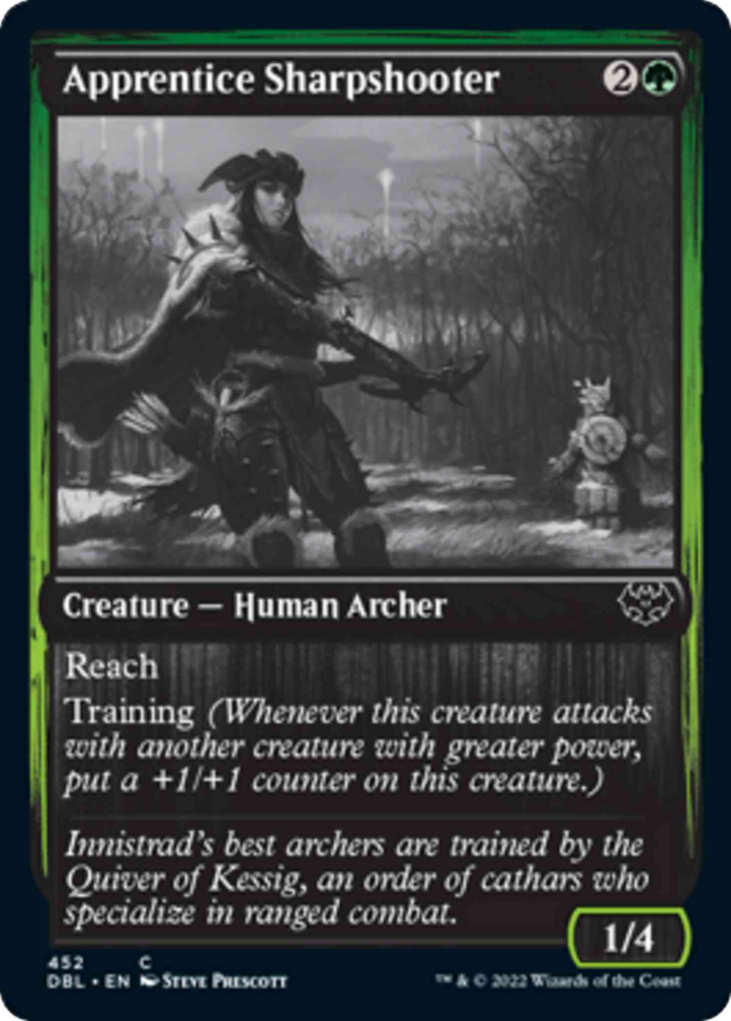 Apprentice sharpshooter 452 – Magic Apprentice Sharpshooter [452] [Innistrad: Double Feature] [Non-Foil]