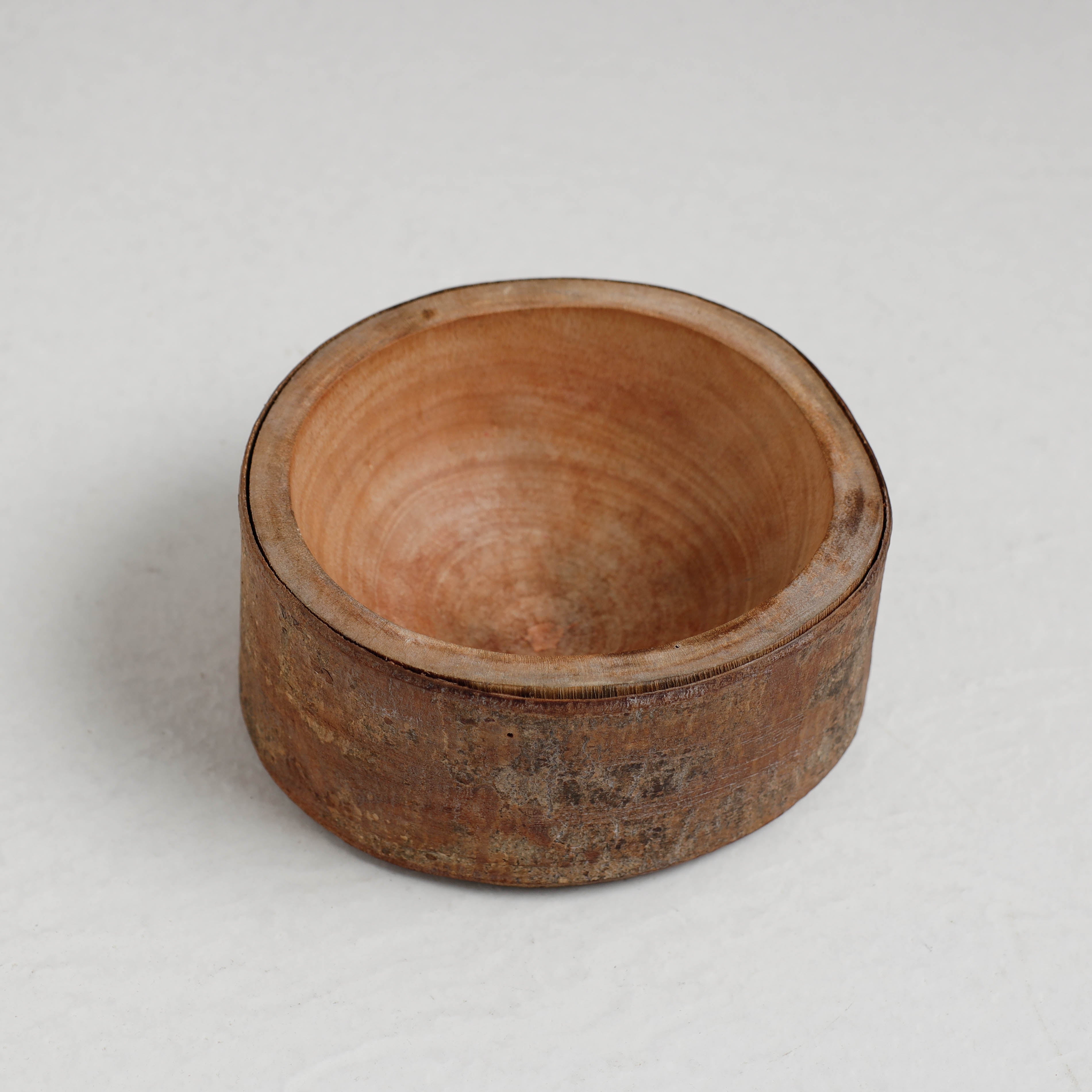 ITOKRI CRAFTS INITIATIVE Brown - Hand Carved Natural Mahogany Wooden Bowl (5 x 5 in) - view 2