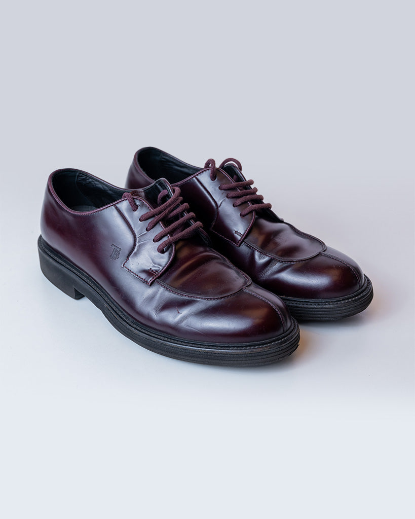 TODS Tod's Maroon Formal Shoes