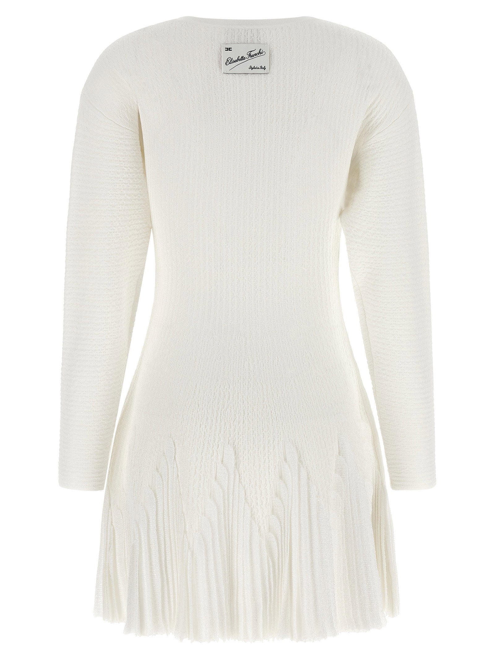 Elisabetta Franchi Knitted Pleated Dress - view 2