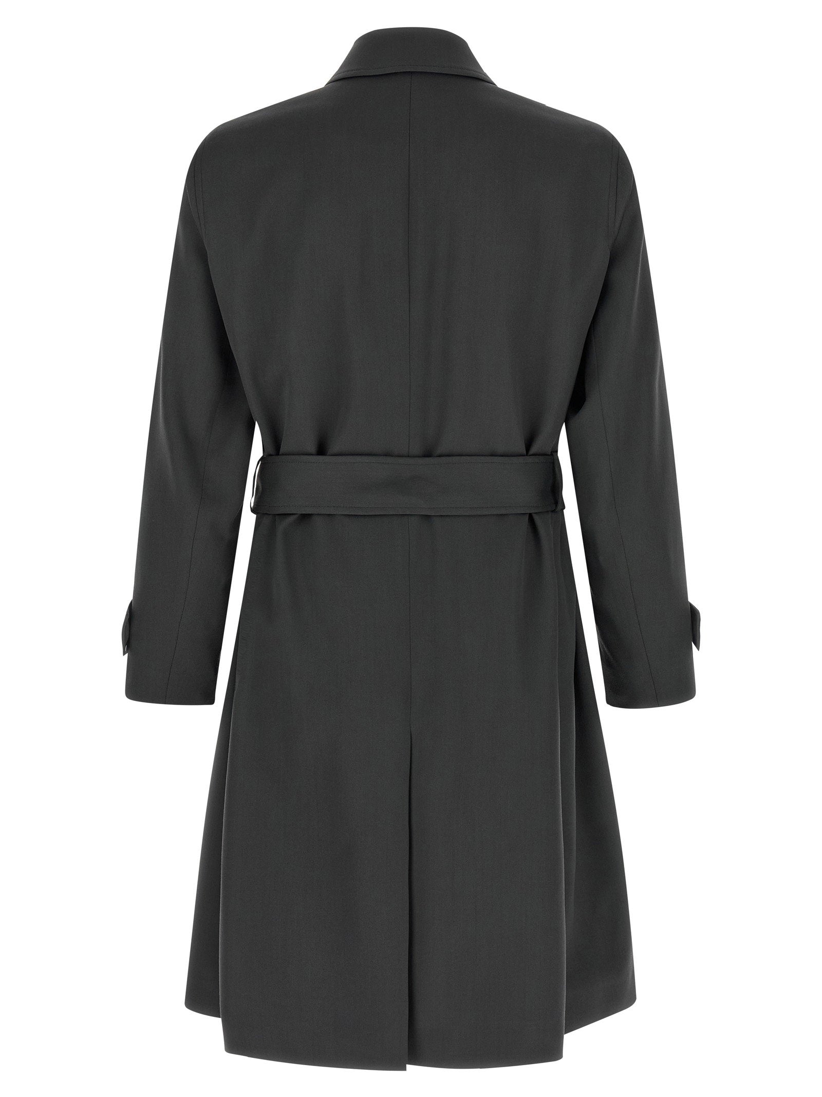 Lardini Virgin Wool Trench Coat – 100% virgin wool - view 2