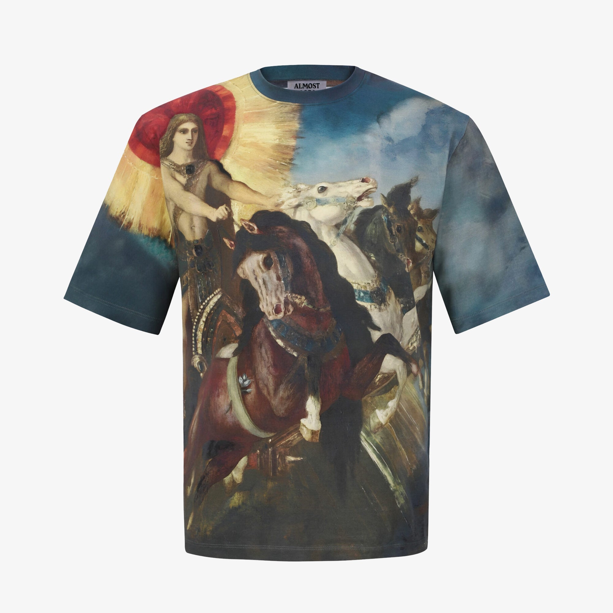 Almost Gods | Chariot Of Apollo Boxy Tee { Multi - view 2