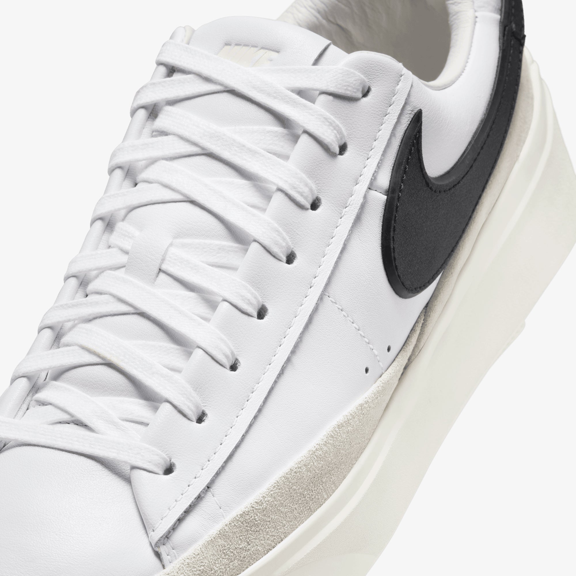 Nike | BLAZER PHANTOM LOW { SUMMIT WHITE/BLACK-WHITE-SAIL - view 5