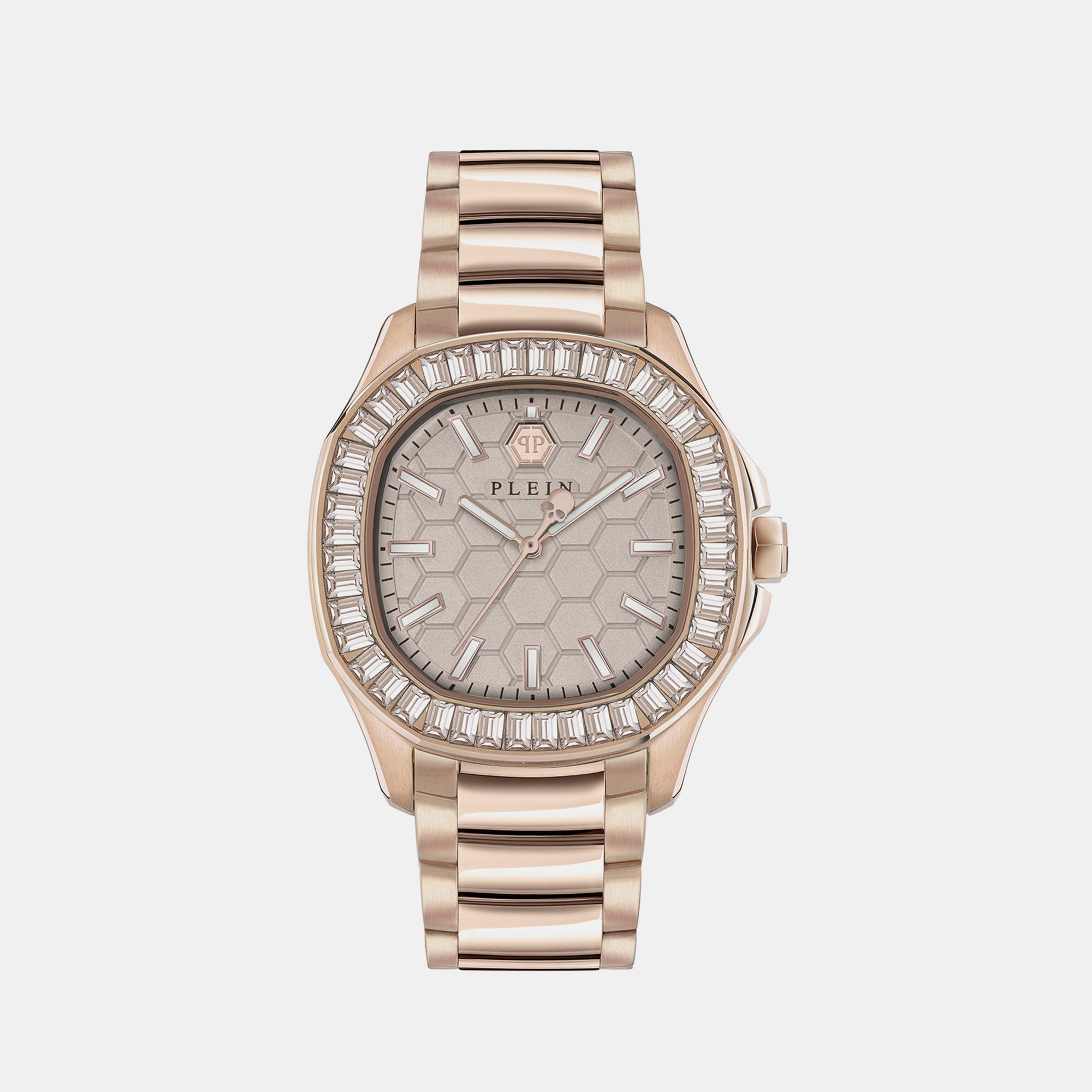 Philipp Plein High-Iconic Women Quartz Beige Dial Analog Stainless Steel Watch PWTAA0723