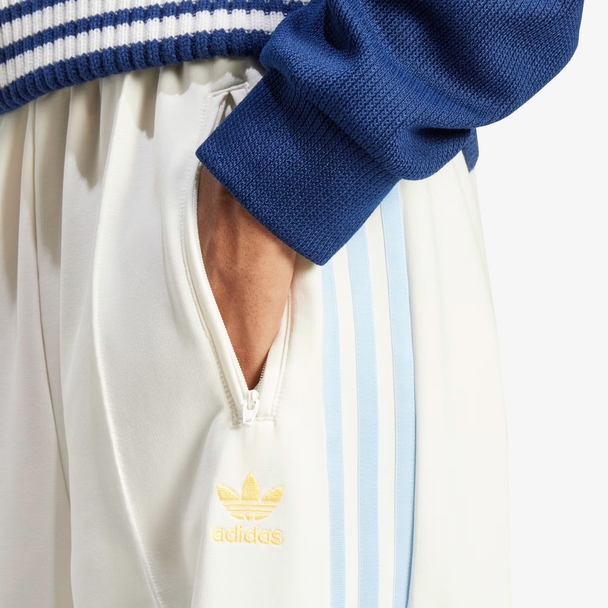 Adidas Originals | LOOSE TRACK SUIT PANTS { OFF WHITE - view 4