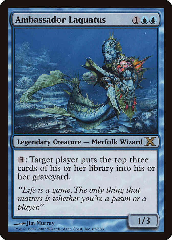 Ambassador laquatus 65 – Magic Ambassador Laquatus [65] [Tenth Edition] [Non-Foil]