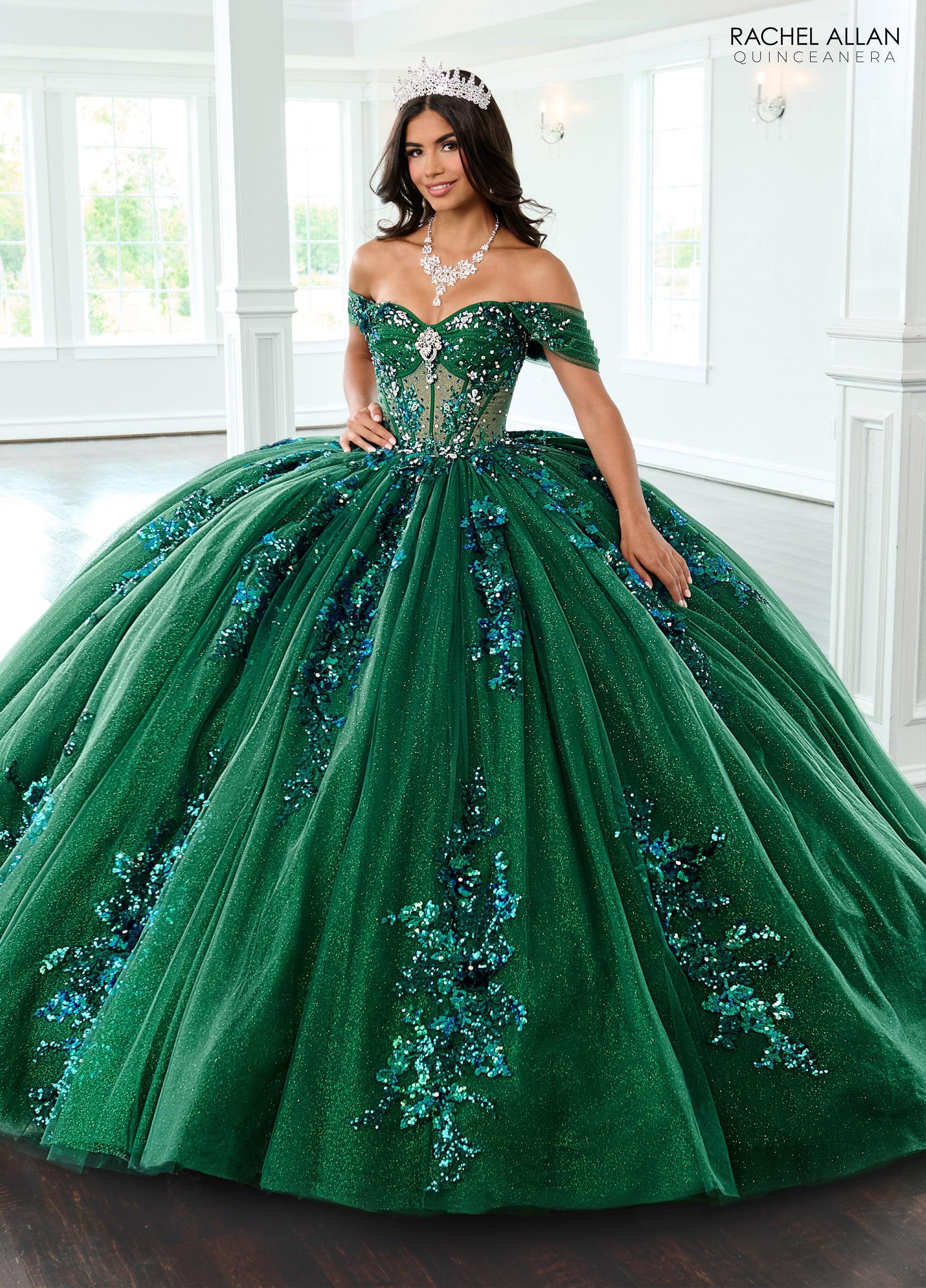 Mary's Bridal Sheer Corset Quinceanera Dress by Rachel Allan RQ2224 - view 8