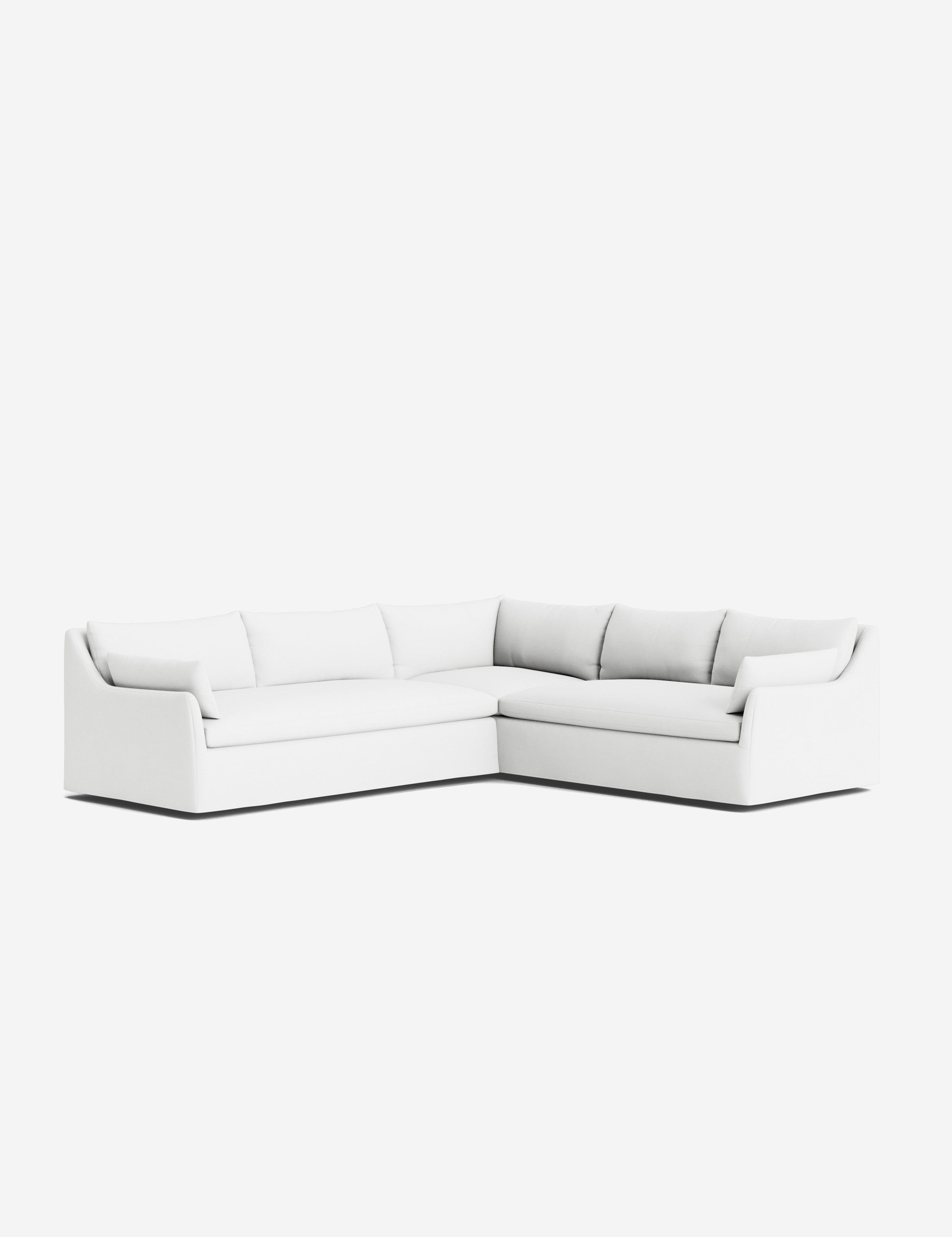 Lulu and Georgia Portola Luxe Depth Slipcover Corner Sectional Sofa - view 41