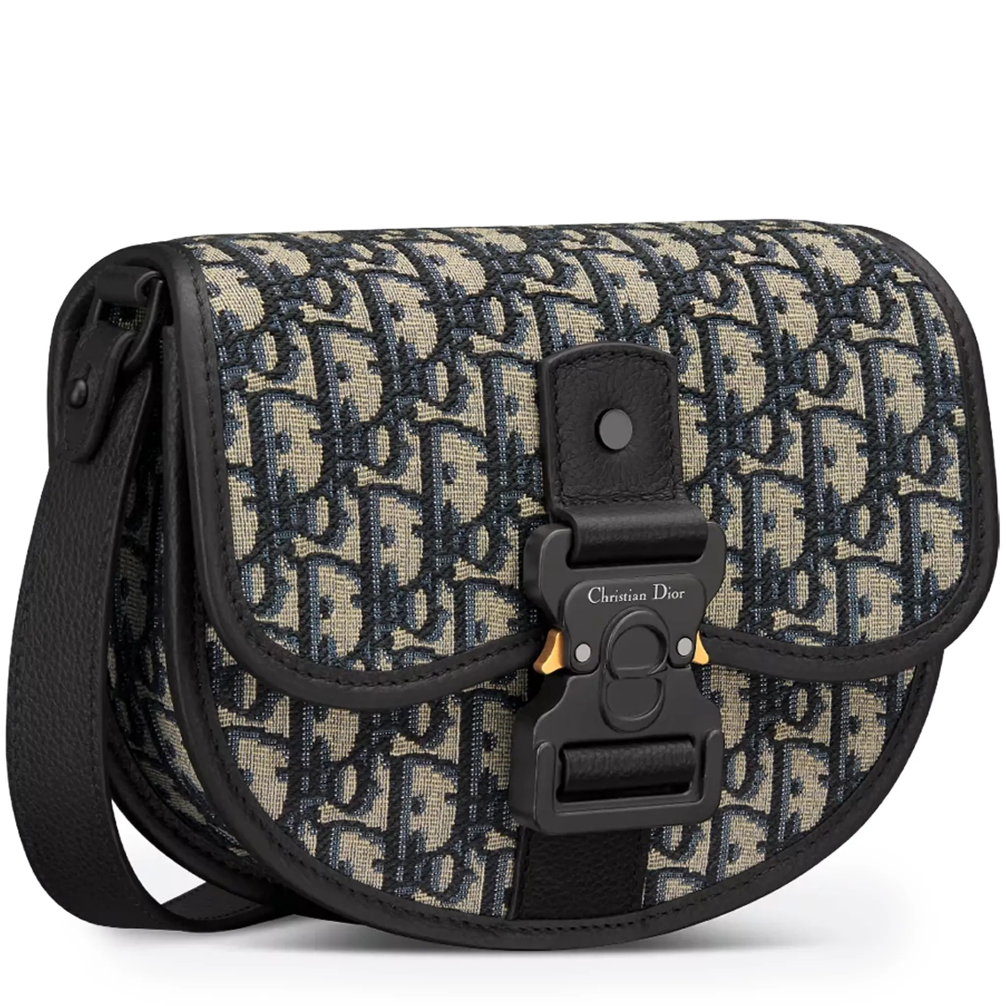 Dior Oblique Jacquard Mini Gallop Beige Bag With Strap - view 2