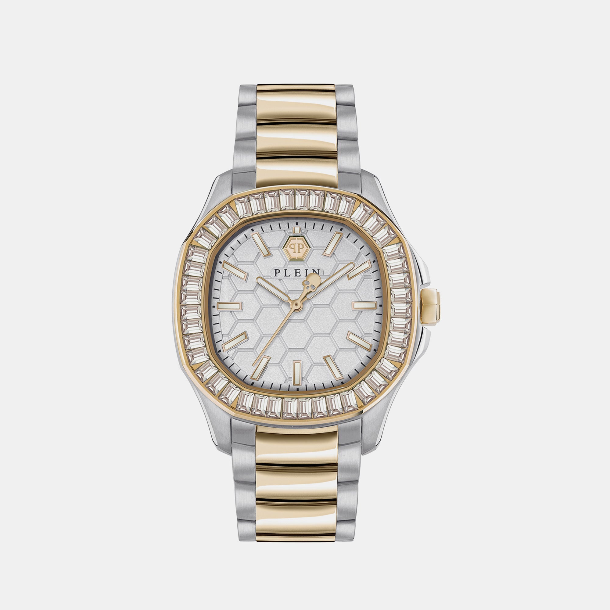 Philipp Plein High-Iconic Women Quartz Silver Dial Analog Stainless Steel Watch PWTAA0523