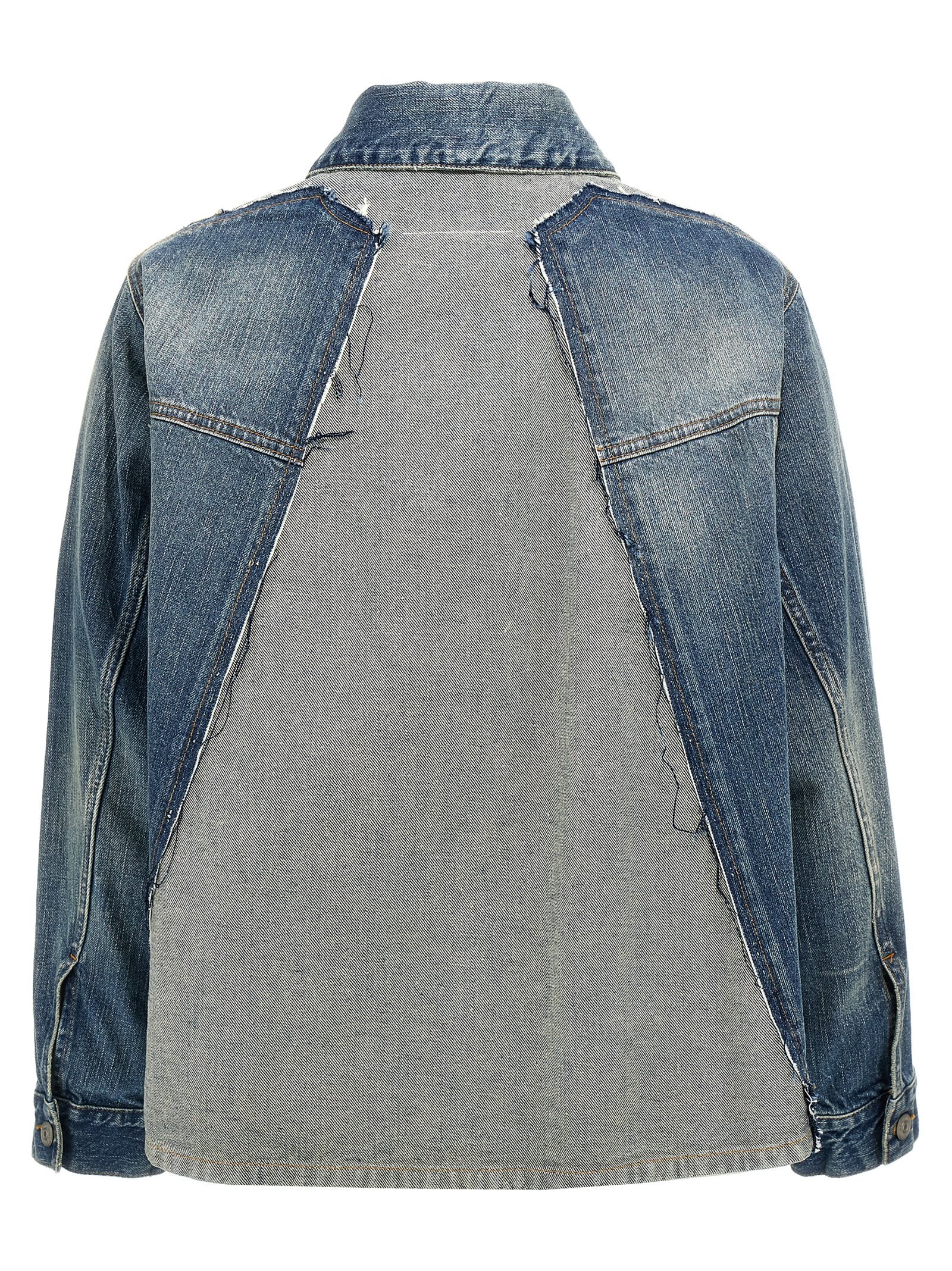 Mm6 Maison Margiela Layered Denim Jacket – 100% cotton - view 2