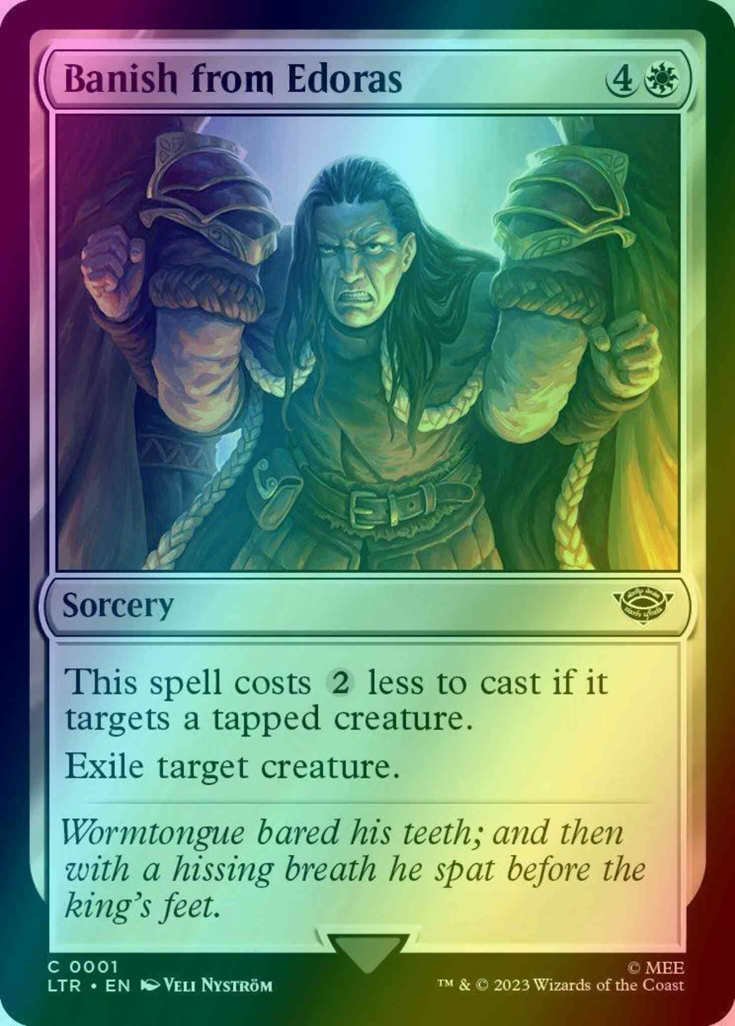 Magic Banish from Edoras [1] [The Lord of the Rings: Tales of Middle-earth] [Foil]