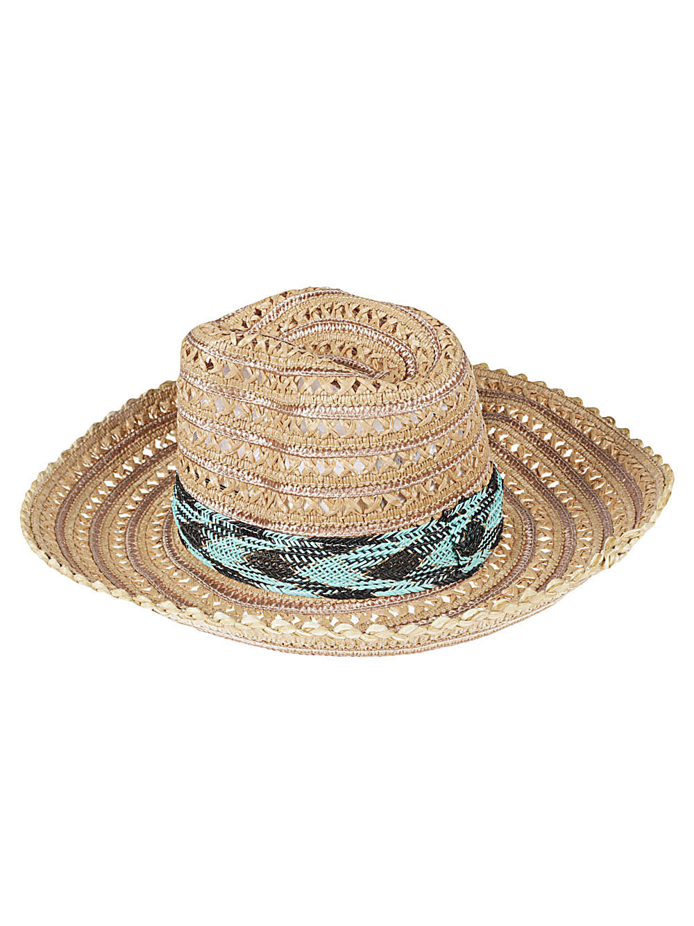 Exquisite J Raffia sombrero hat - view 2