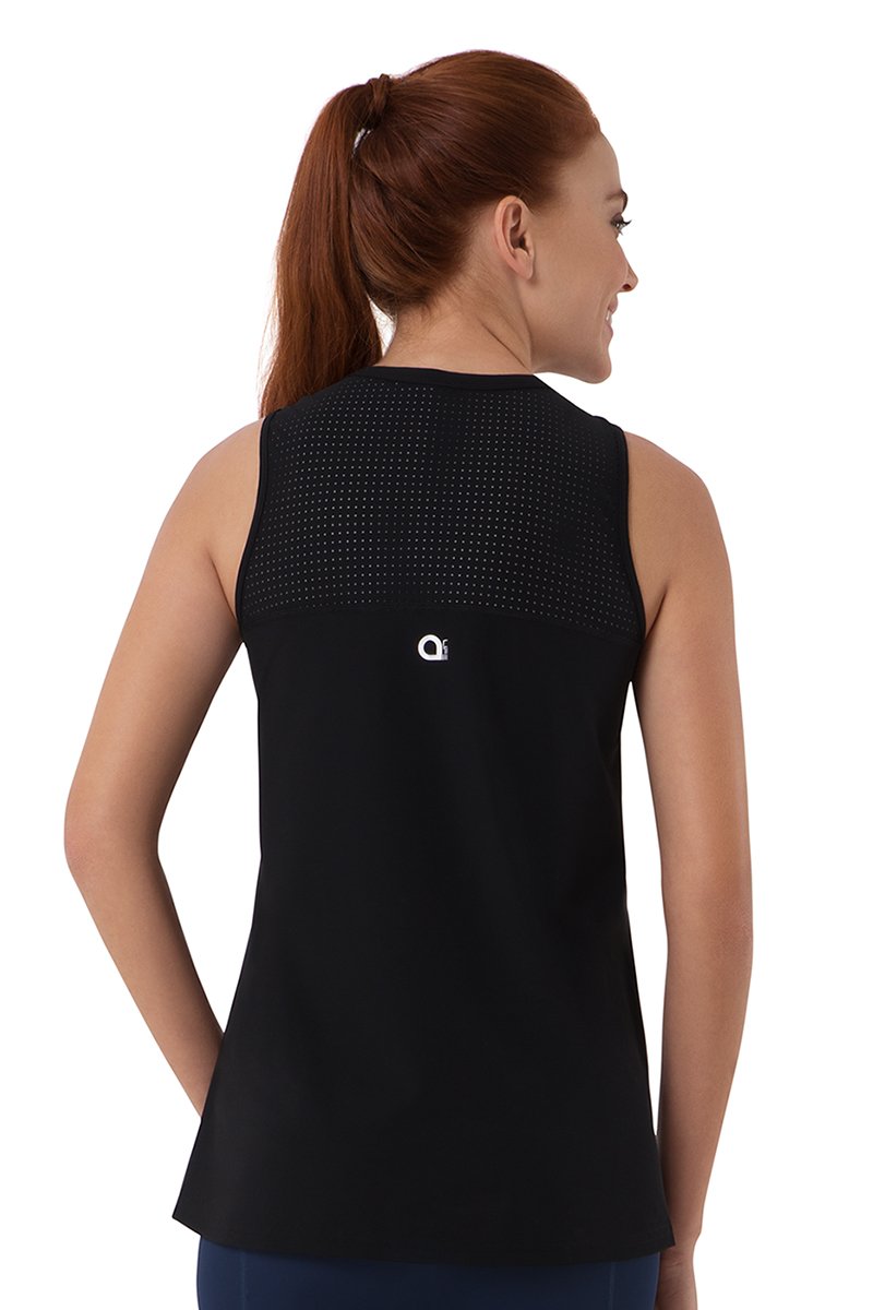 amante Smooth and Seamless Fitness Tank Top - Black - view 3