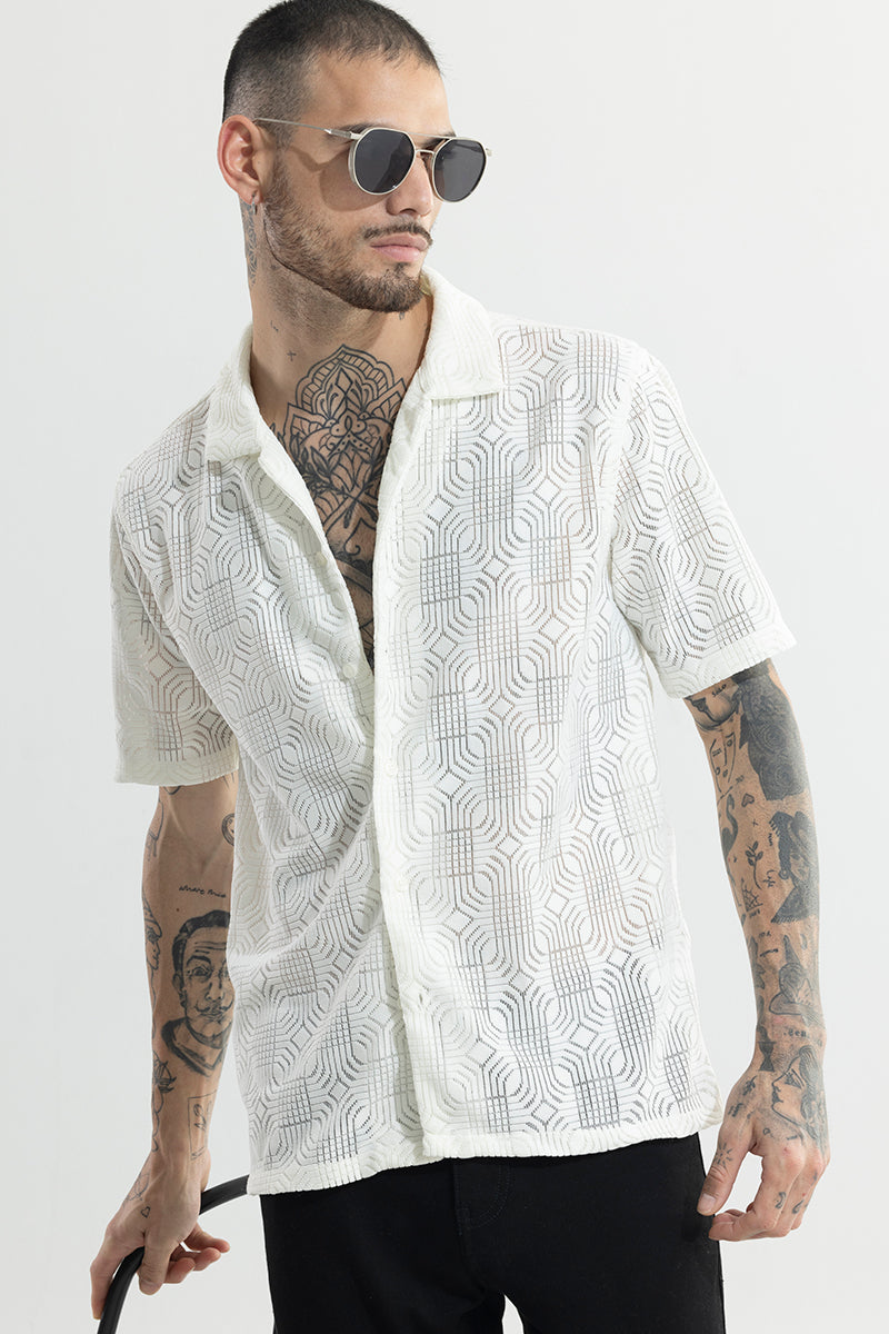 SNITCH Curvy Quad Cream Hakoba Shirt