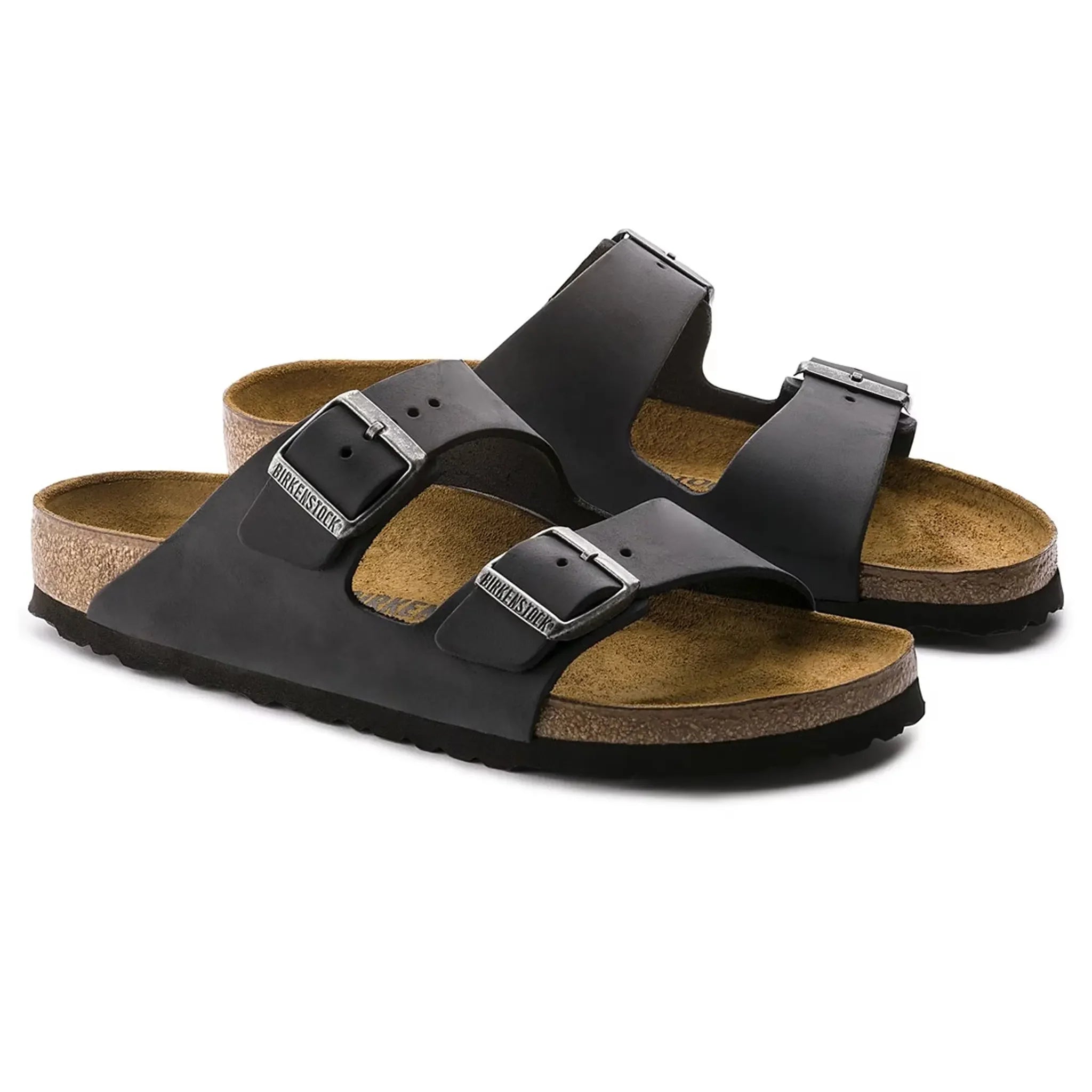 Birkenstock Arizona Oiled Sandals Black - view 2